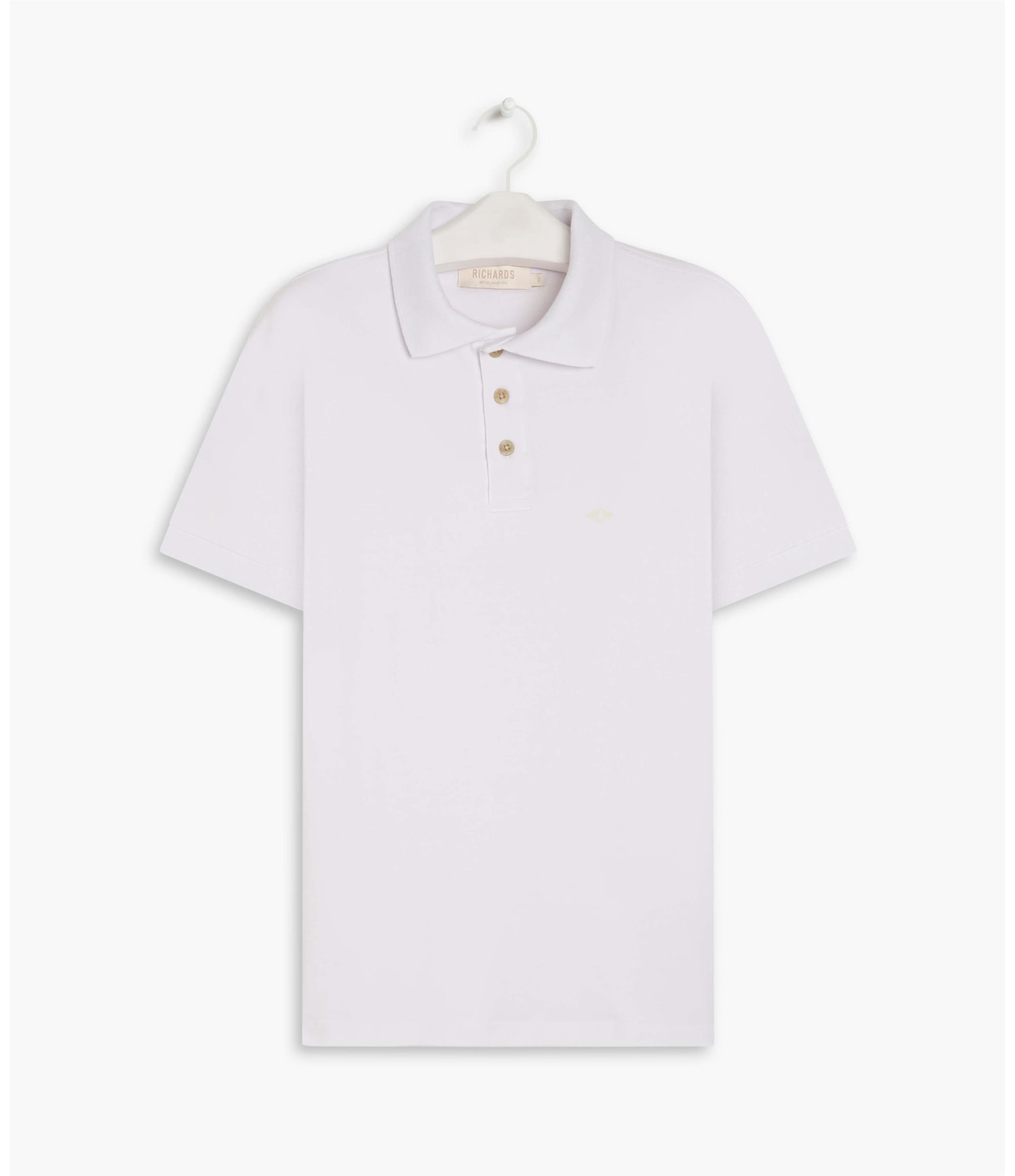 Polo Cotton Slim Basic Branco