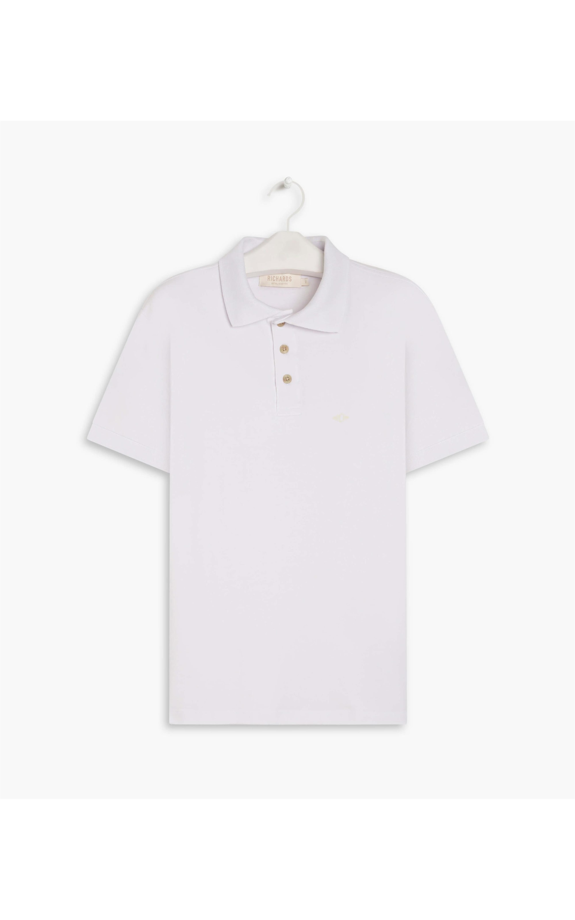 Polo Cotton Slim Basic Branco
