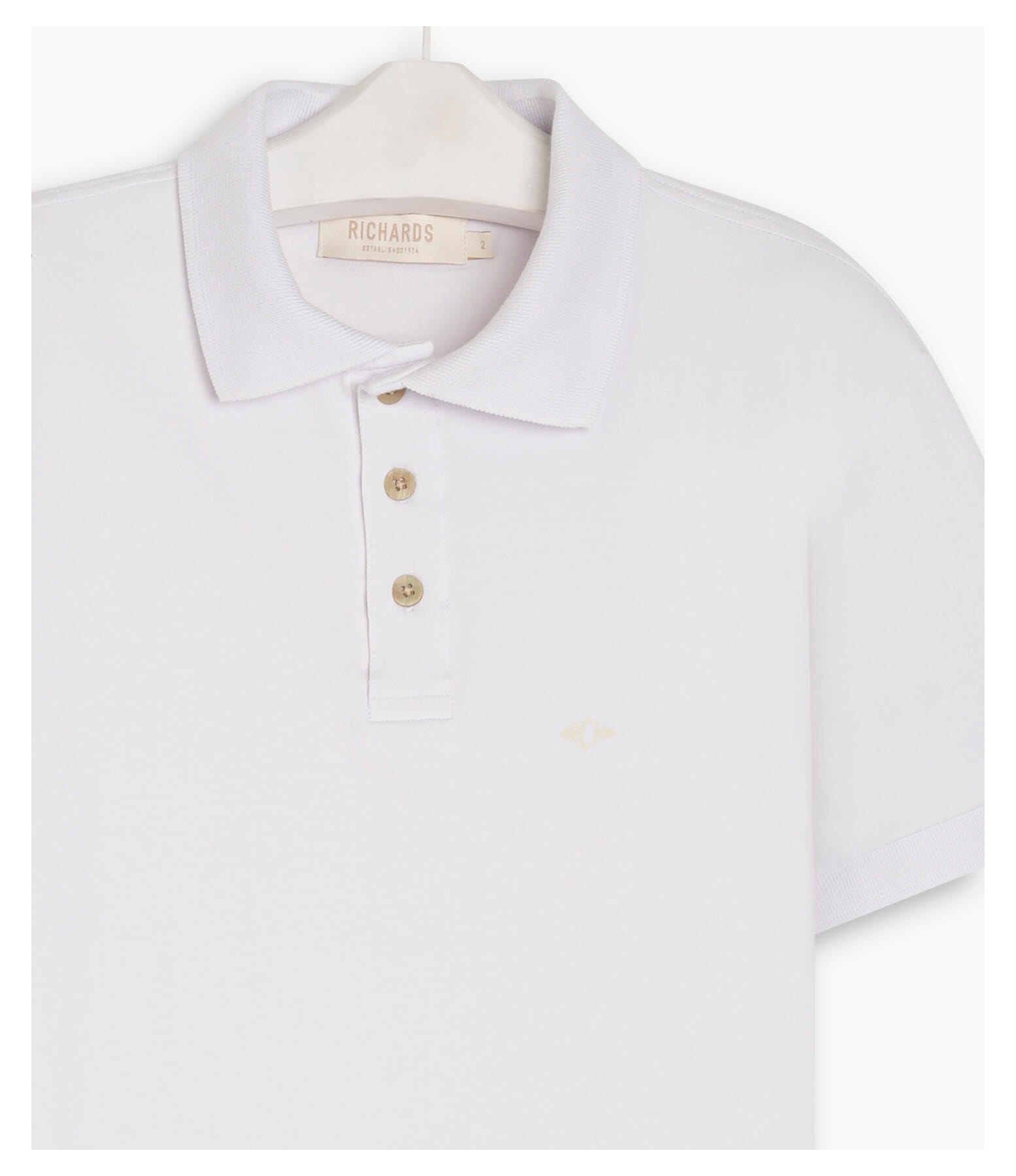 Polo Cotton Slim Basic Branco