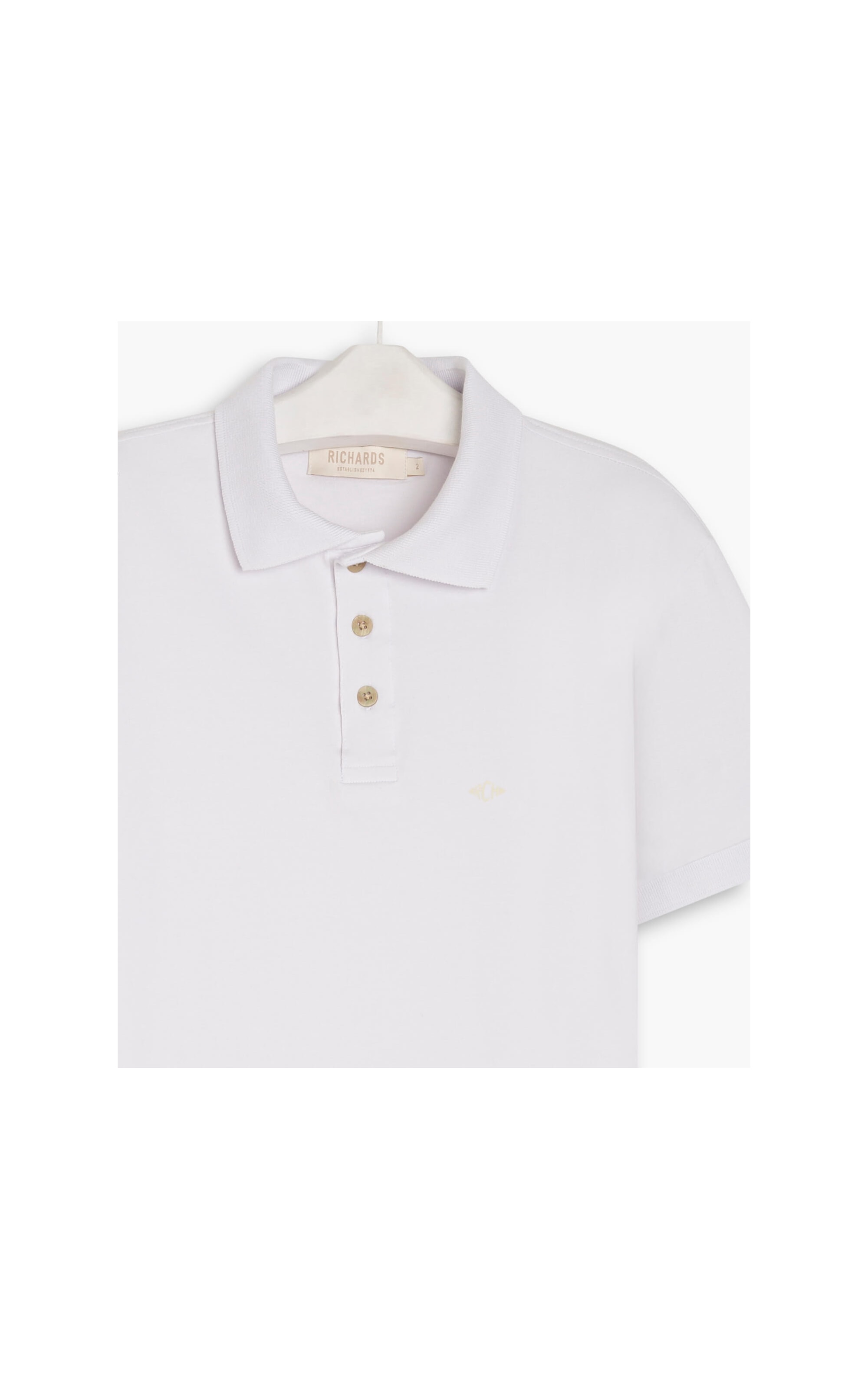 Polo Cotton Slim Basic Branco