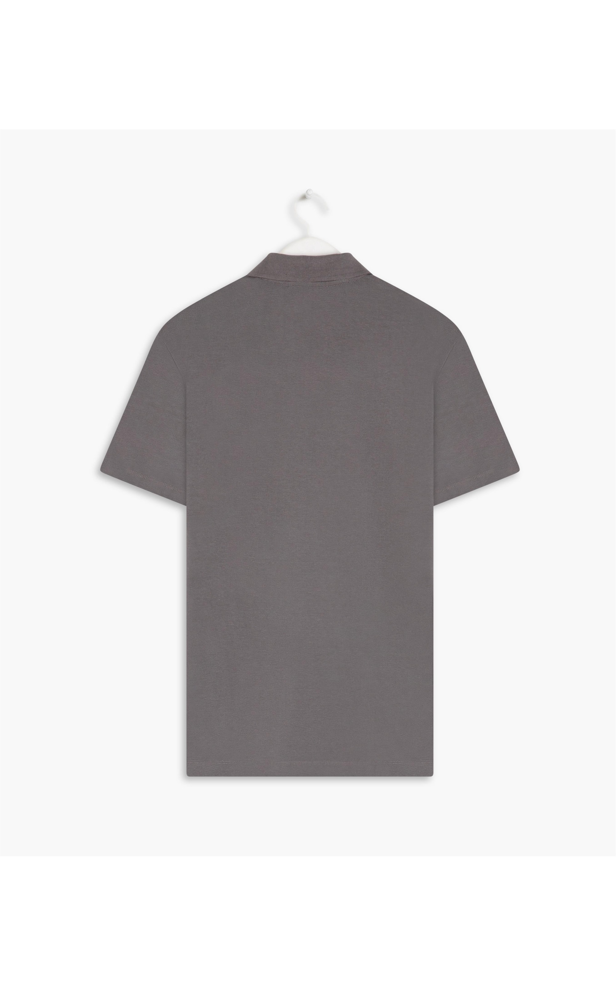  Polo Cotton Slim Basic Grafite