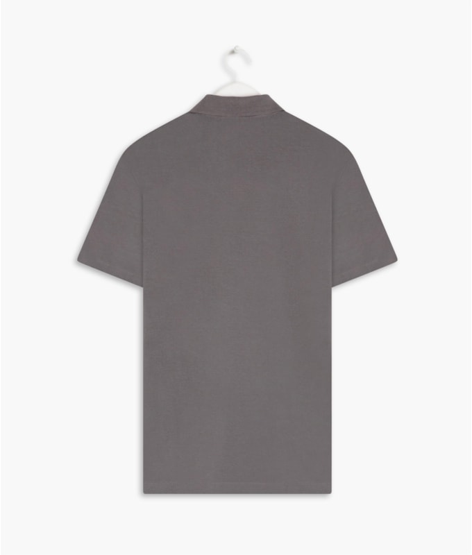  Polo Cotton Slim Basic Grafite