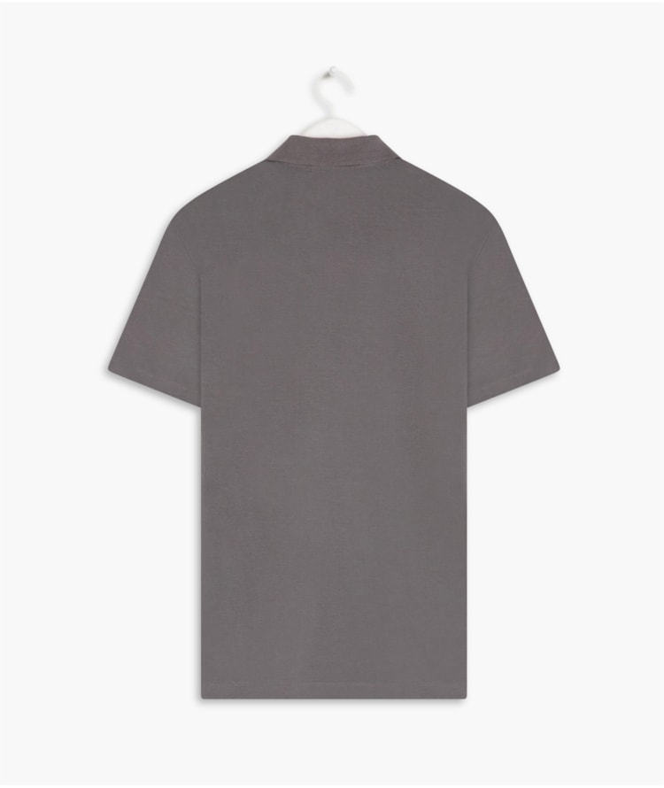  Polo Cotton Slim Basic Grafite