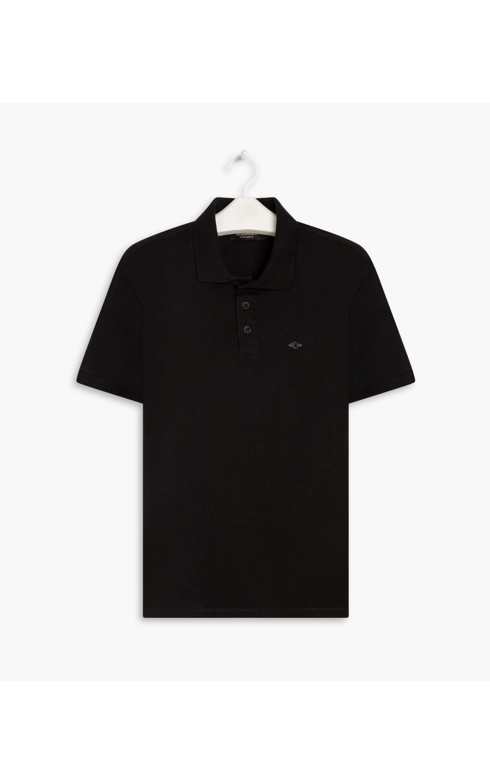 Polo Cotton Slim Basic Preto