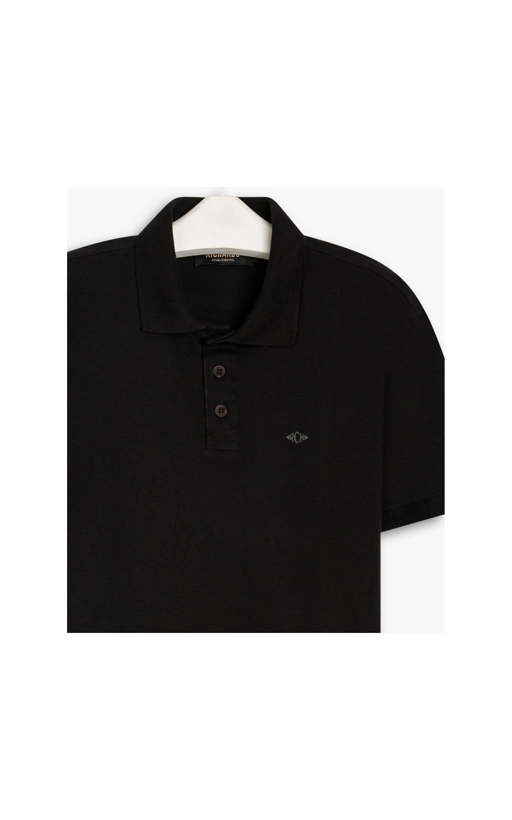 Polo Cotton Slim Basic Preto