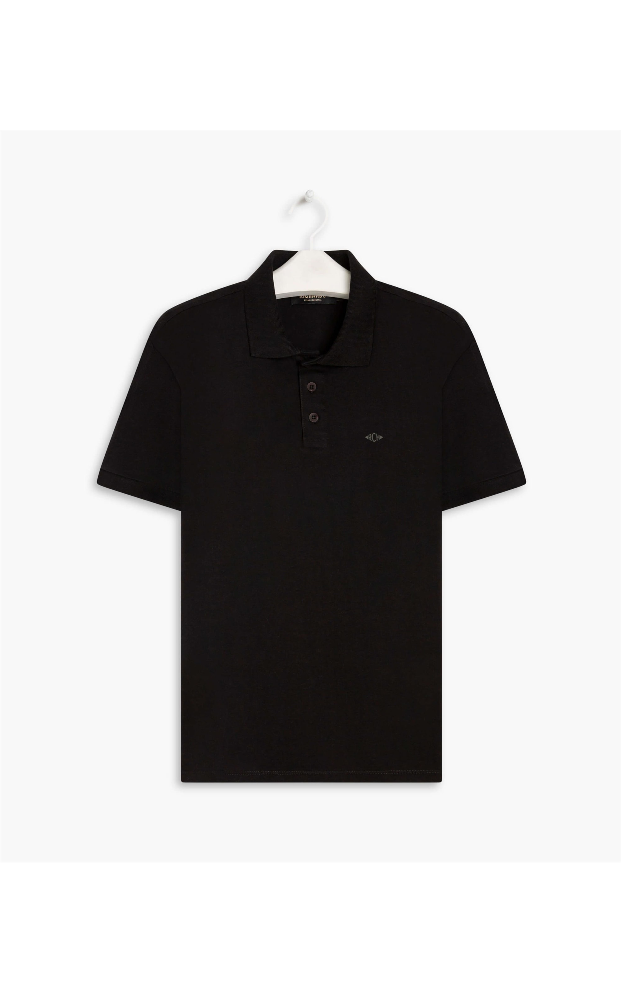 Polo Cotton Slim Basic Preto