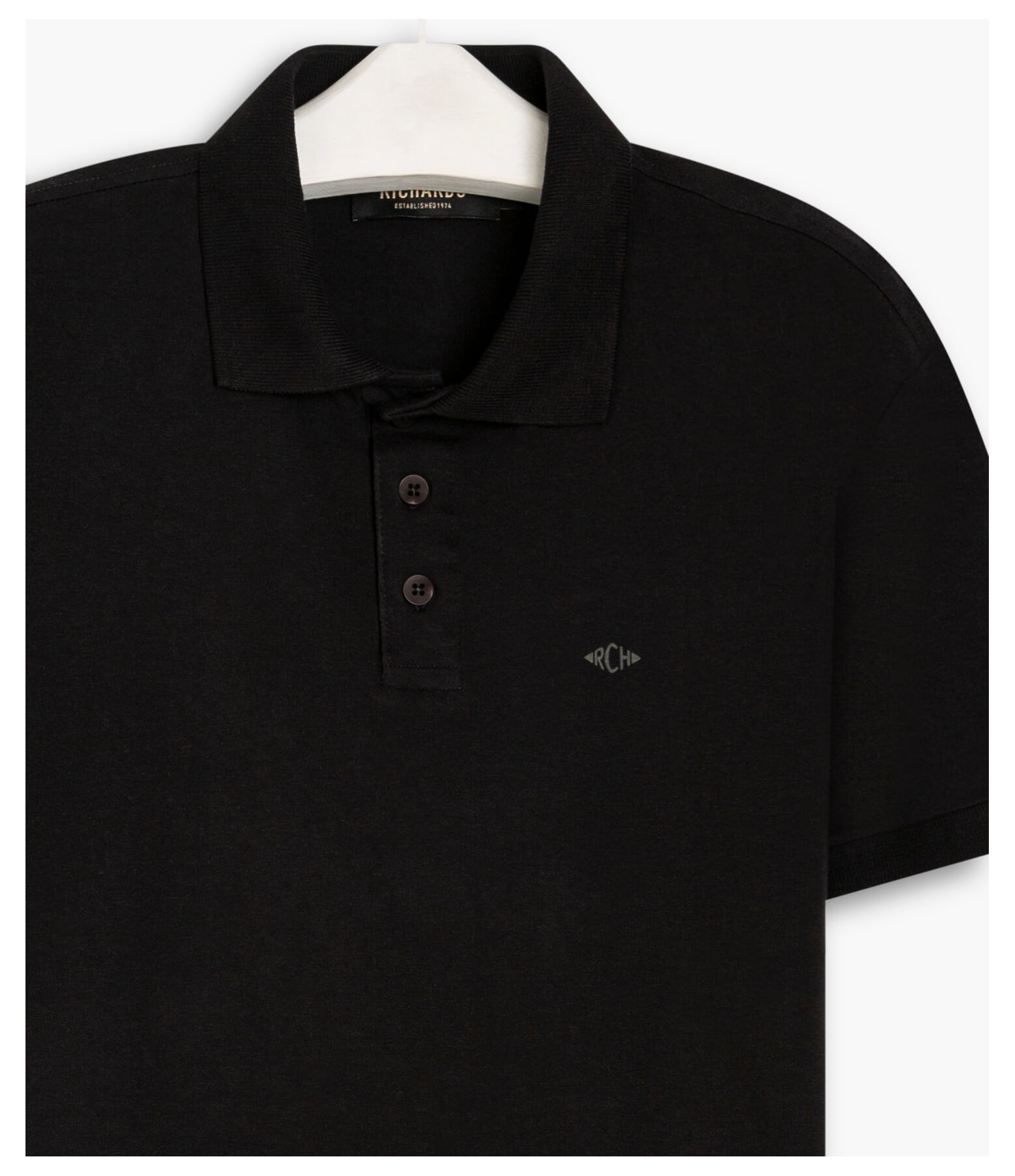 Polo Cotton Slim Basic Preto