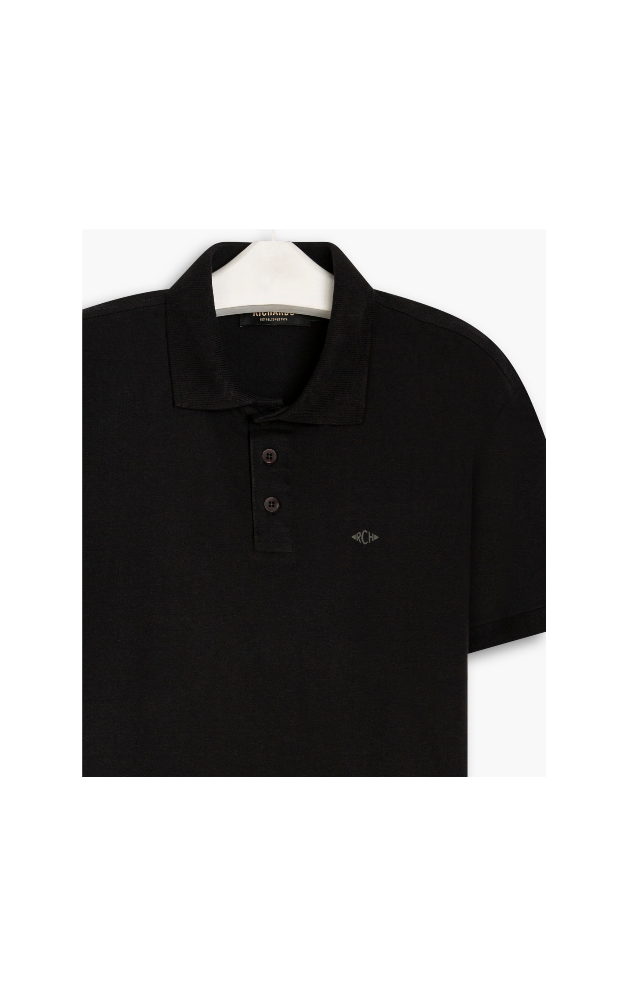 Polo Cotton Slim Basic Preto