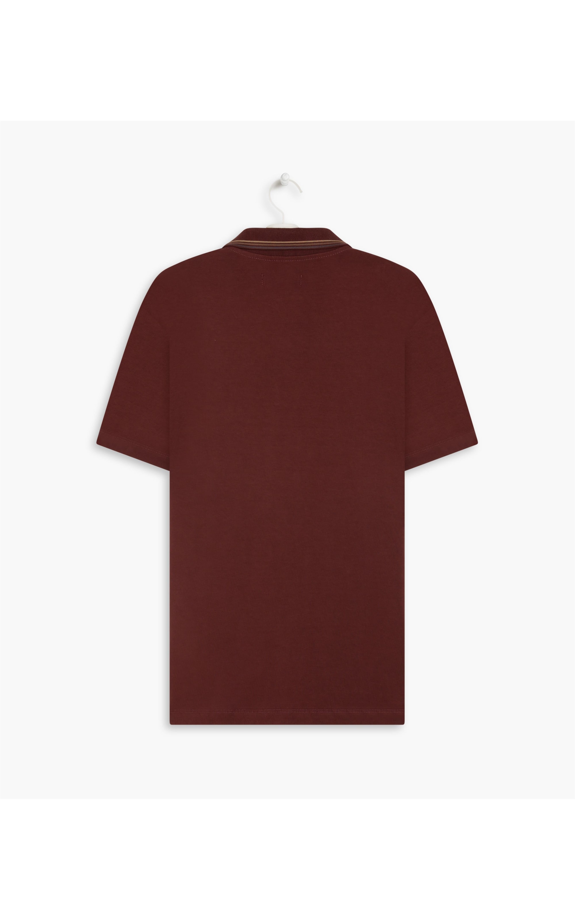 Polo Cotton Slim Friso Triplo Bordeaux