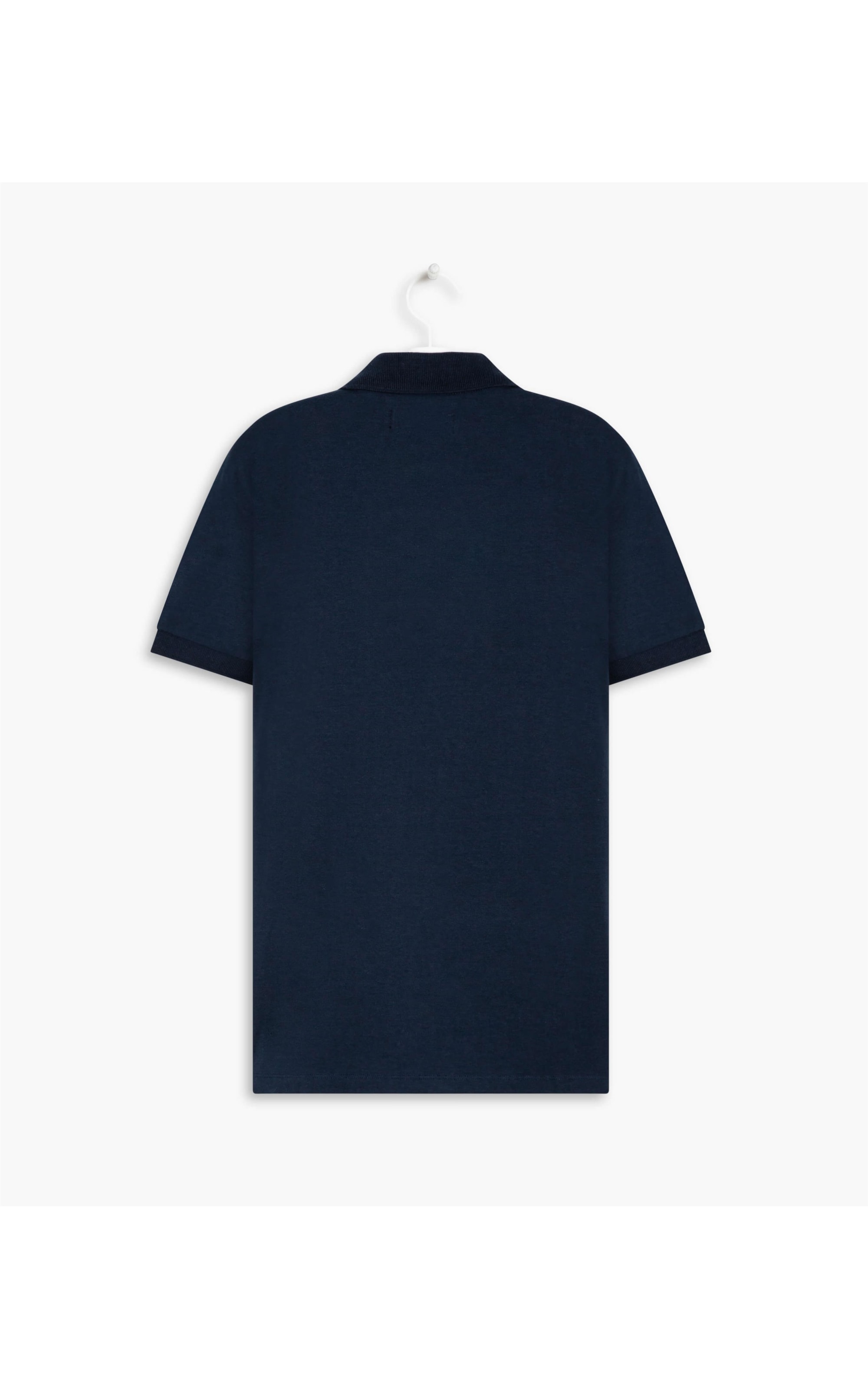 Polo Cotton Slim Marinho