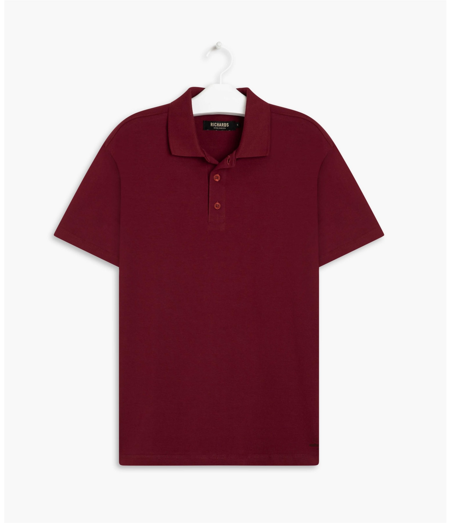 Polo Cotton Slim Relax Bordeaux