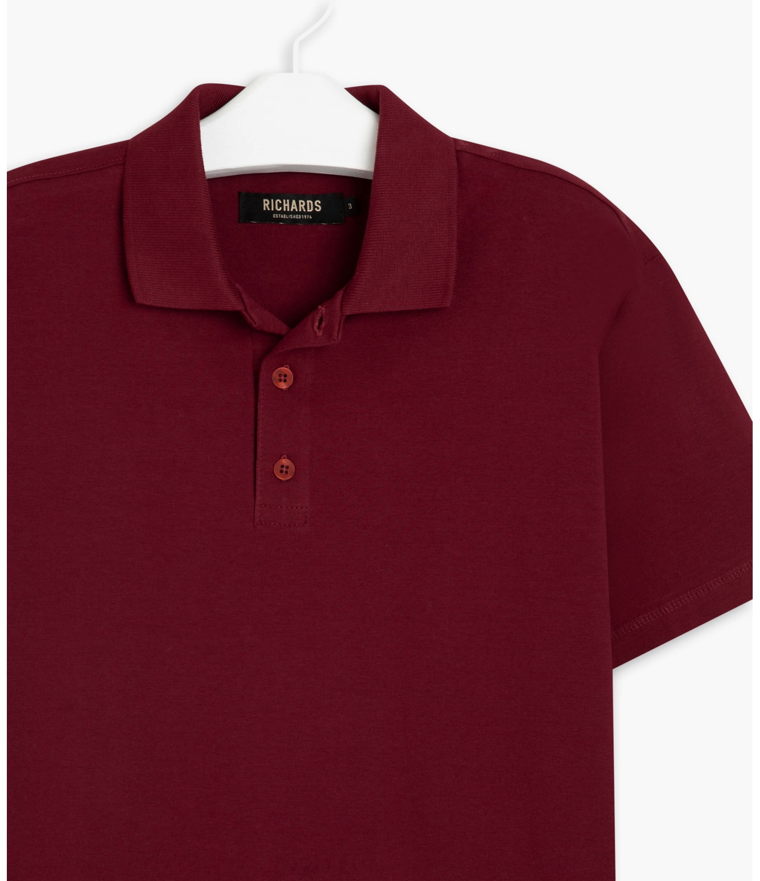 Polo Cotton Slim Relax Bordeaux