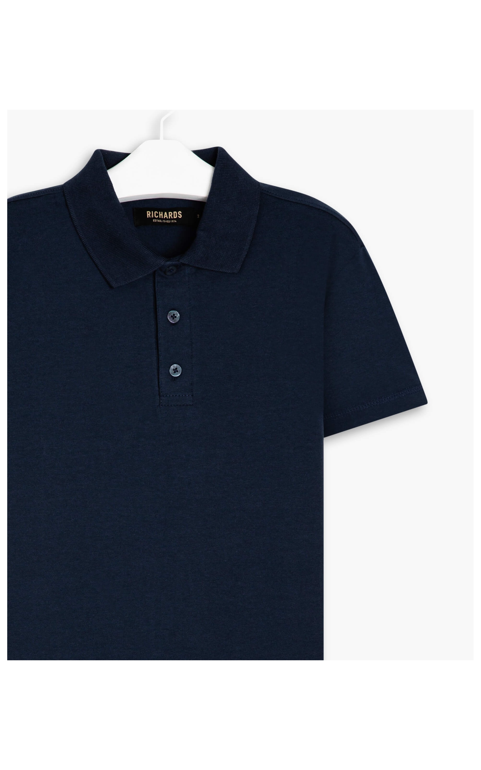 Polo Cotton Slim Relax Dark Navy