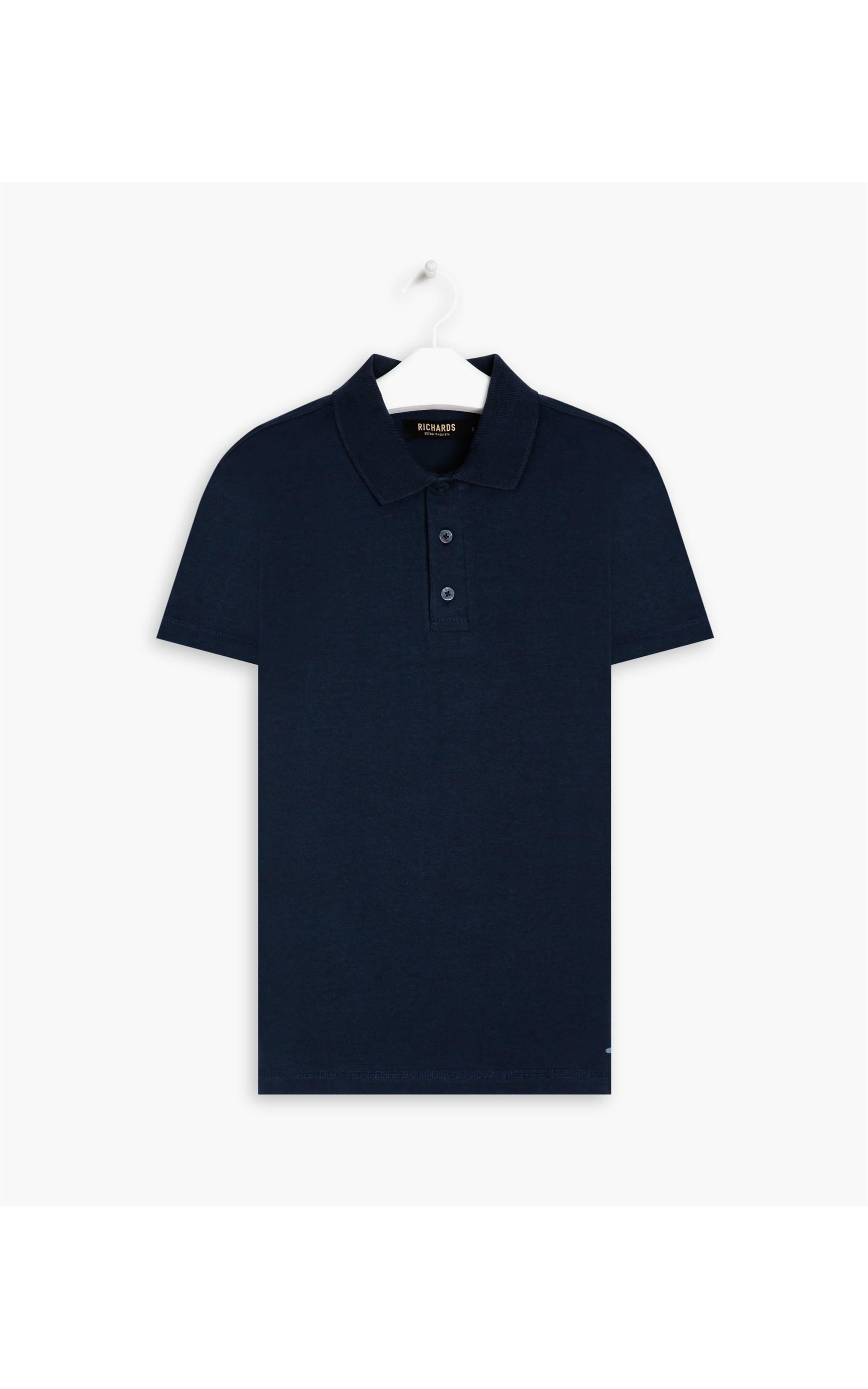Polo Cotton Slim Relax Dark Navy