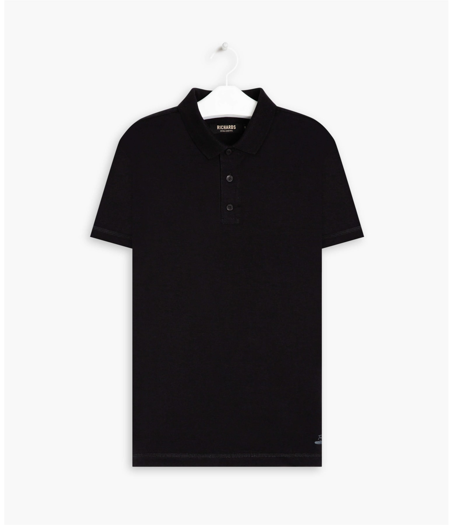 Polo Cotton Slim Relax Preto