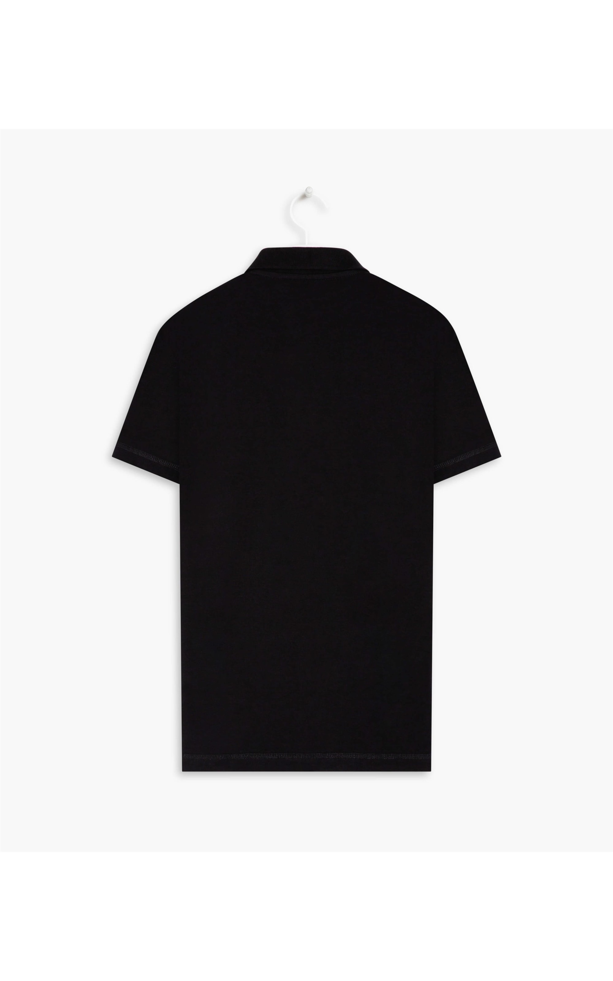 Polo Cotton Slim Relax Preto