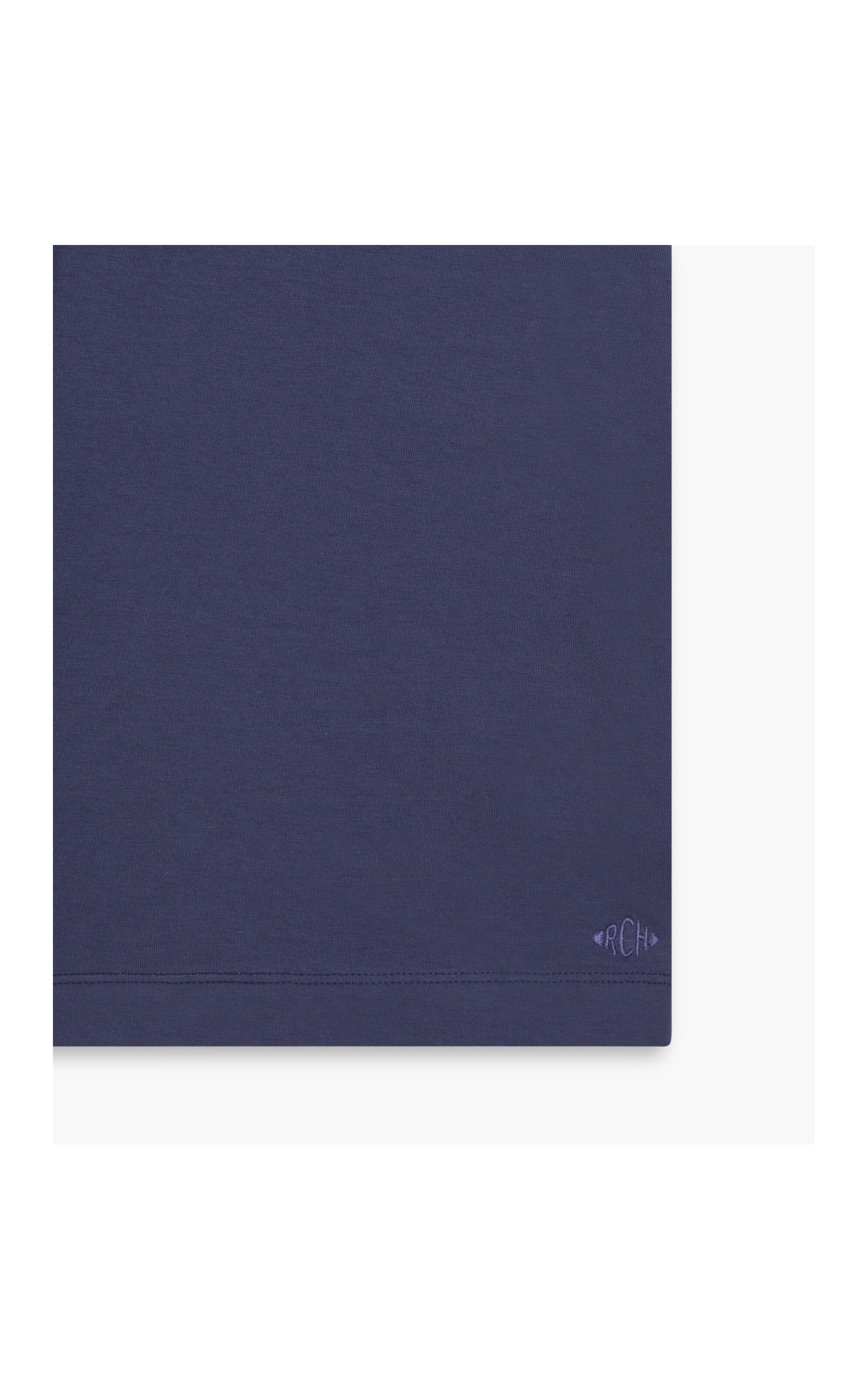 Polo Cotton Slim Textura Purple Blue