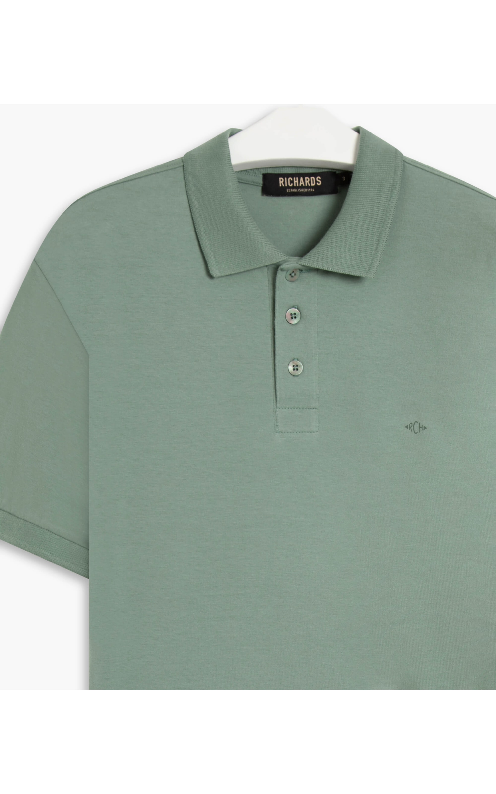 Polo Cotton Slim Verde Claro