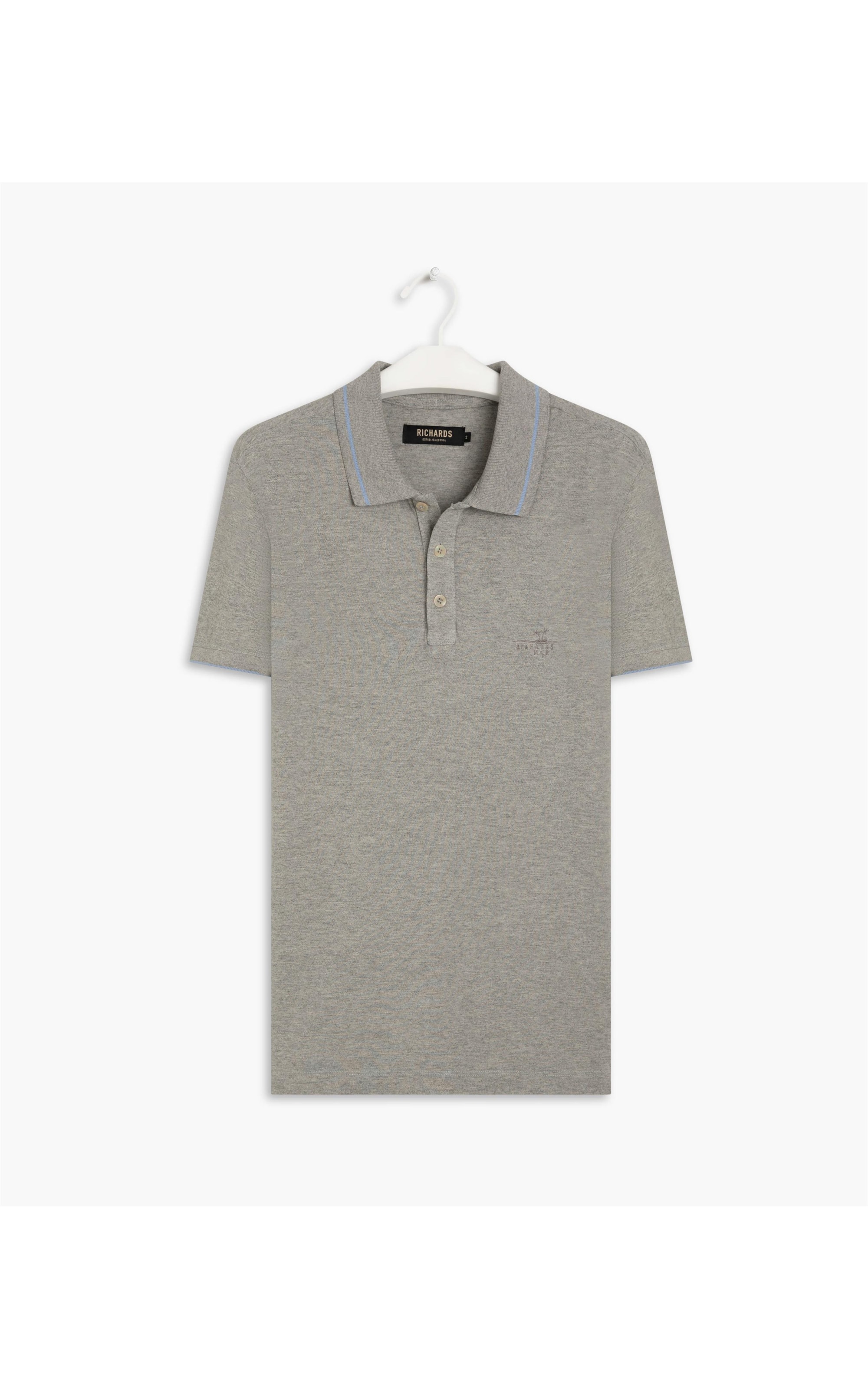 Polo Estampa Mar Friso Silver Gray