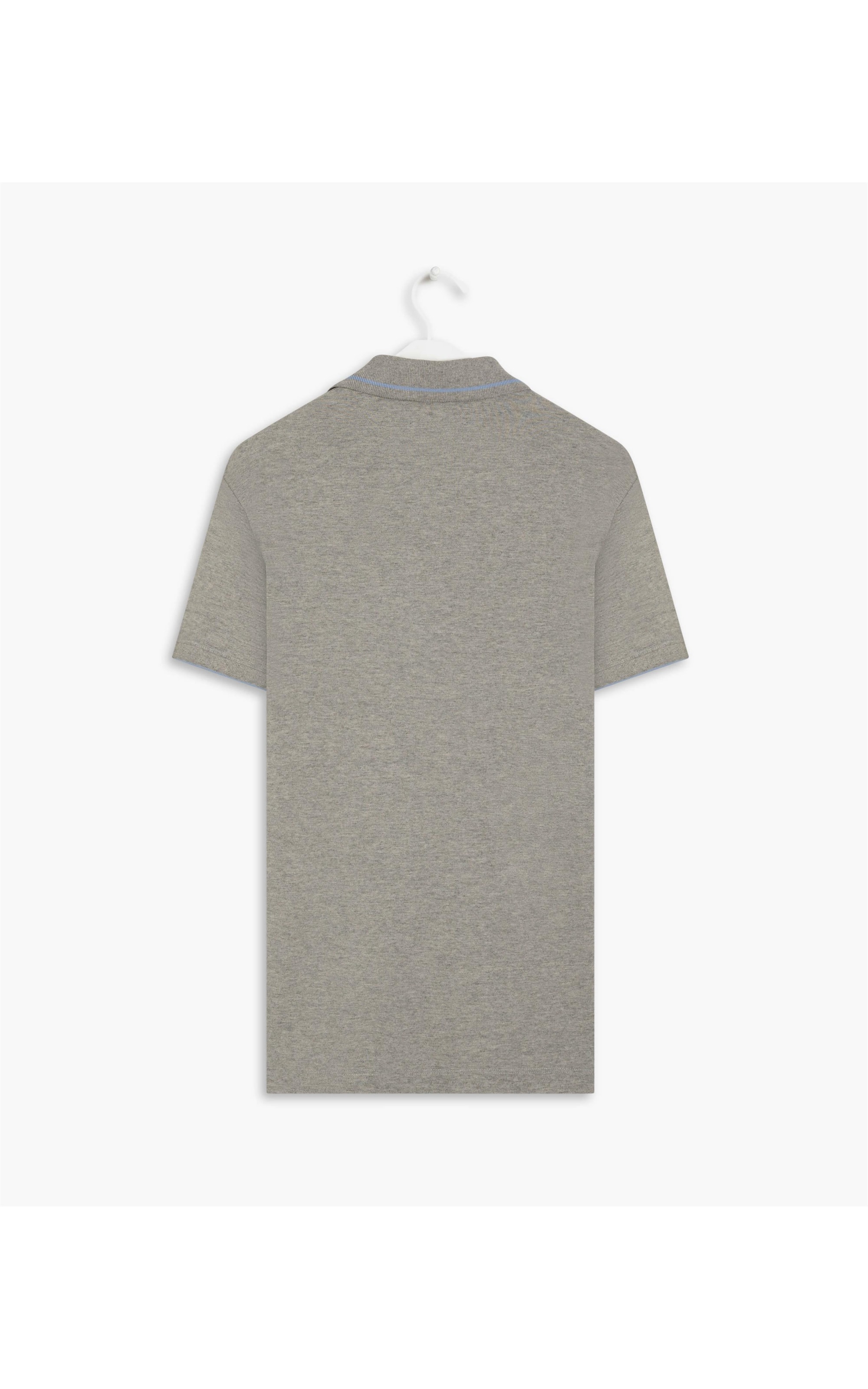 Polo Estampa Mar Friso Silver Gray