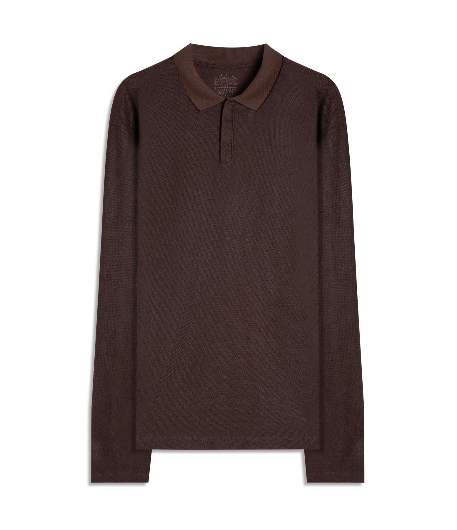 Polo Favo Com Ziper Ml Marrom Mescla