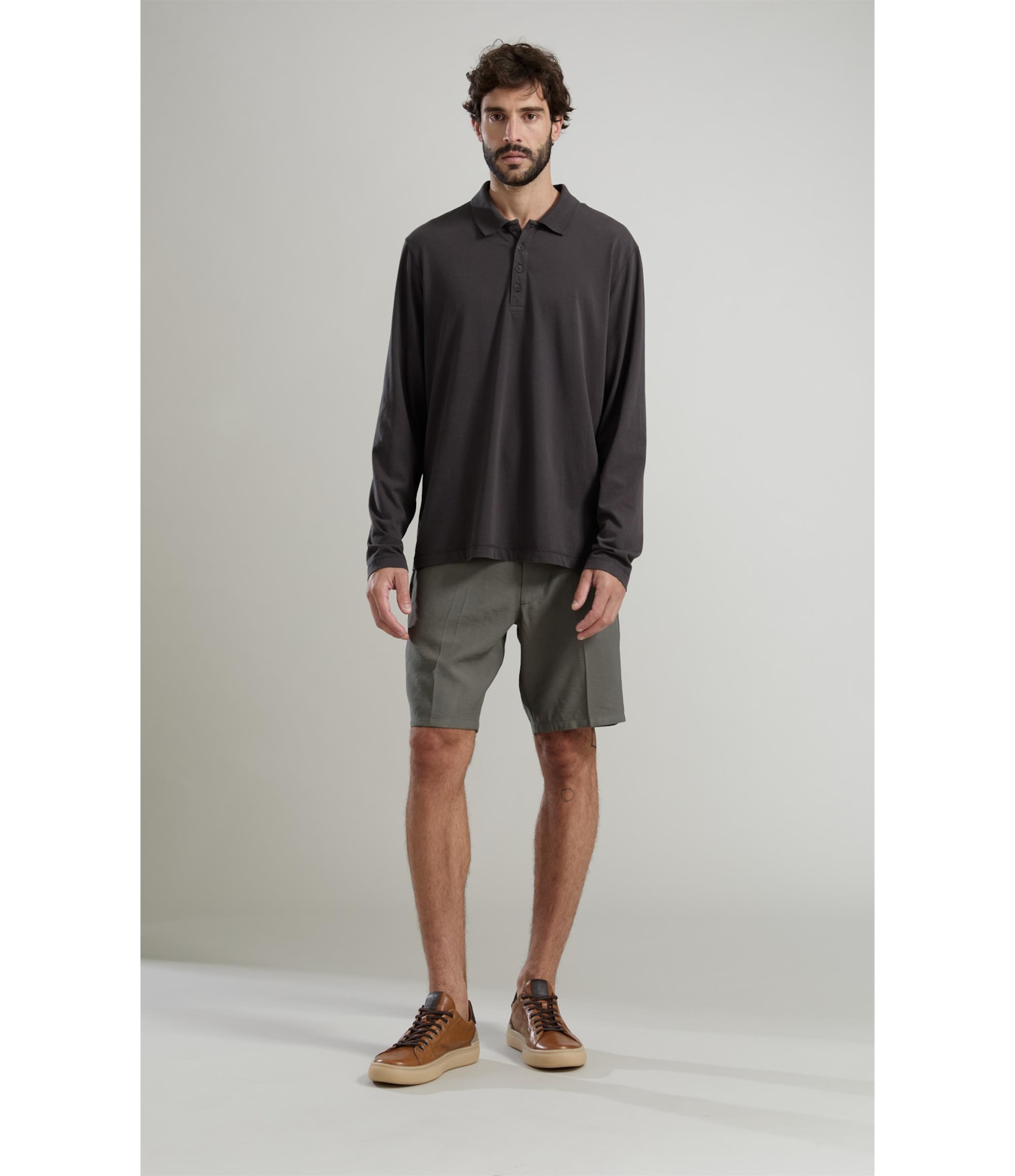 Polo Flame Ml Basic Fit Charcoal