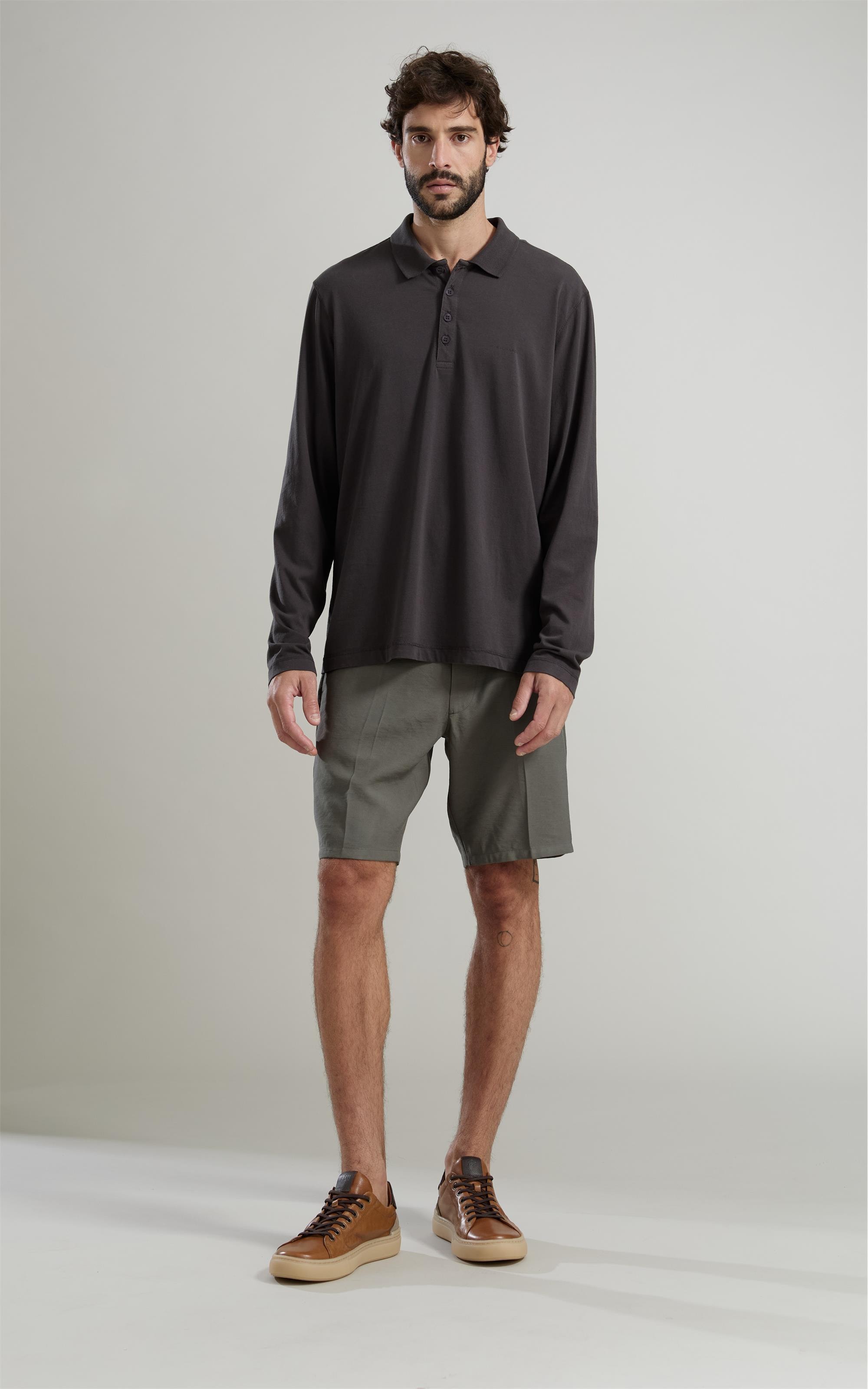 Polo Flame Ml Basic Fit Charcoal