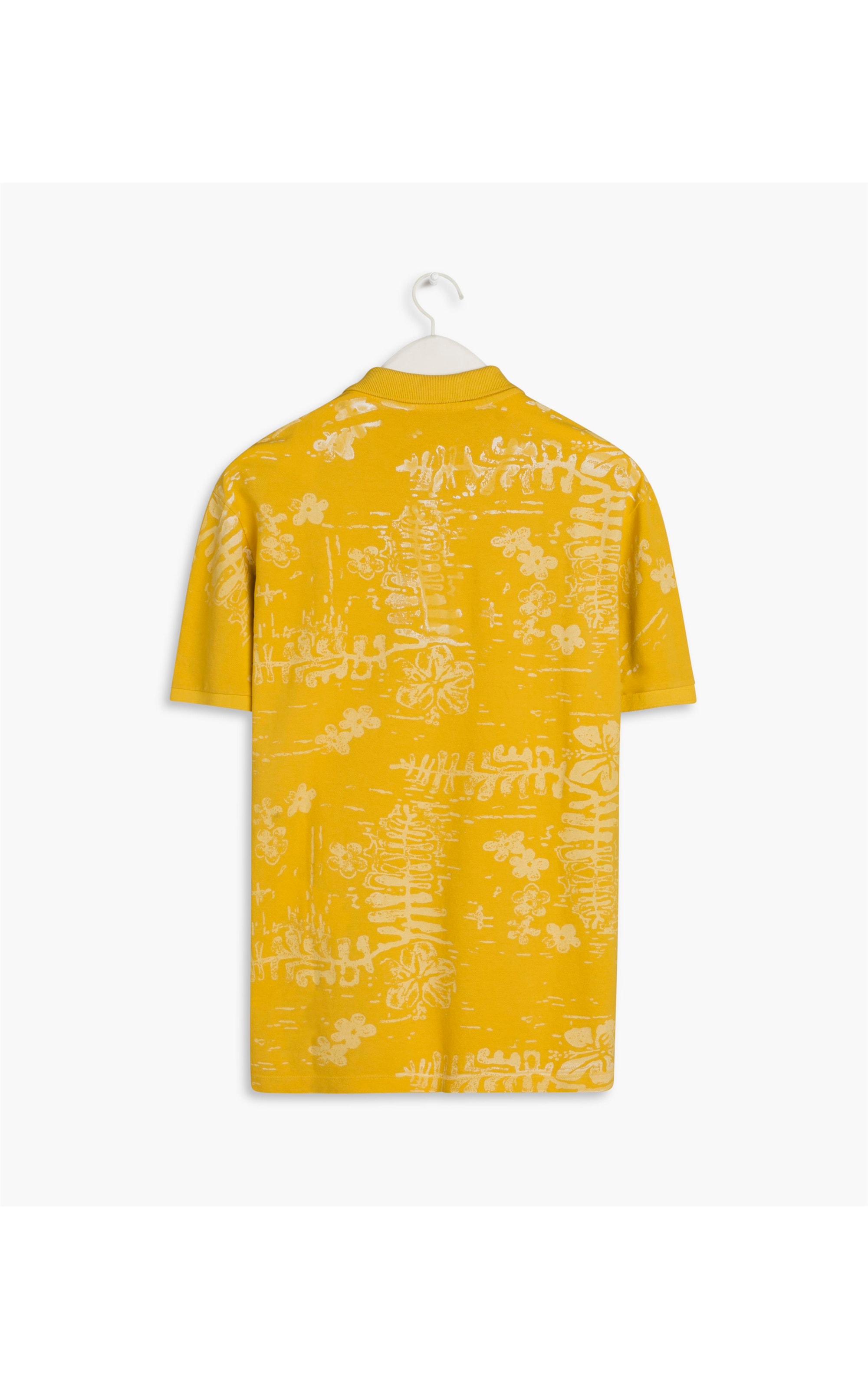 Polo Full Print Tropical Amarelo