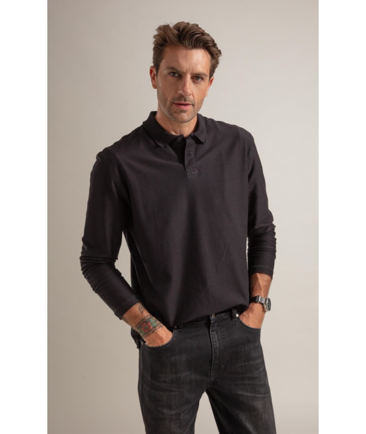 Polo Gothan Ml Preto