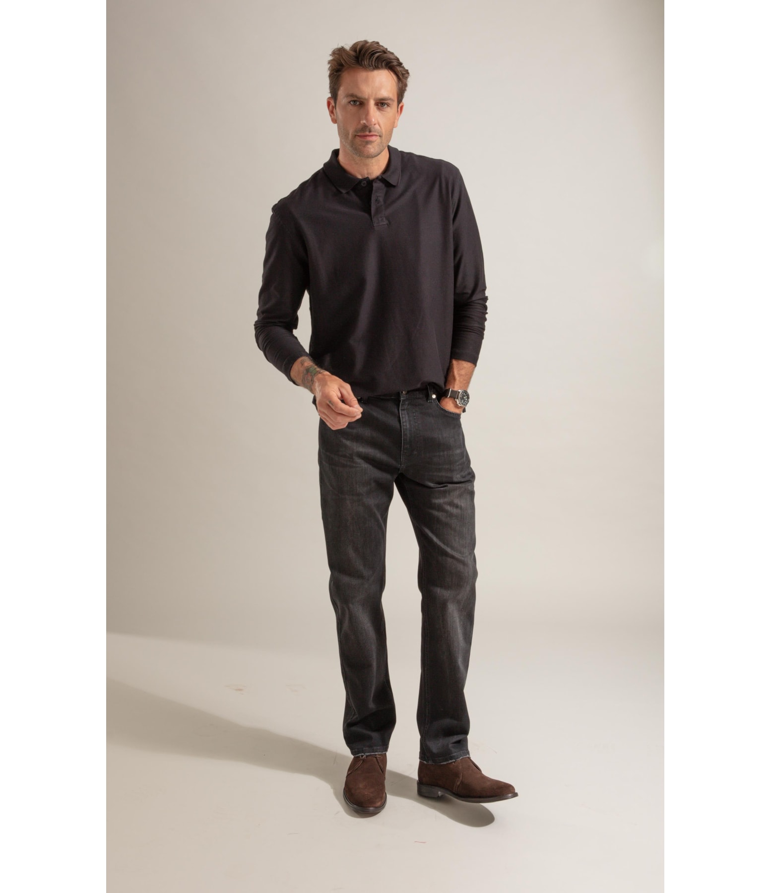 Polo Gothan Ml Preto