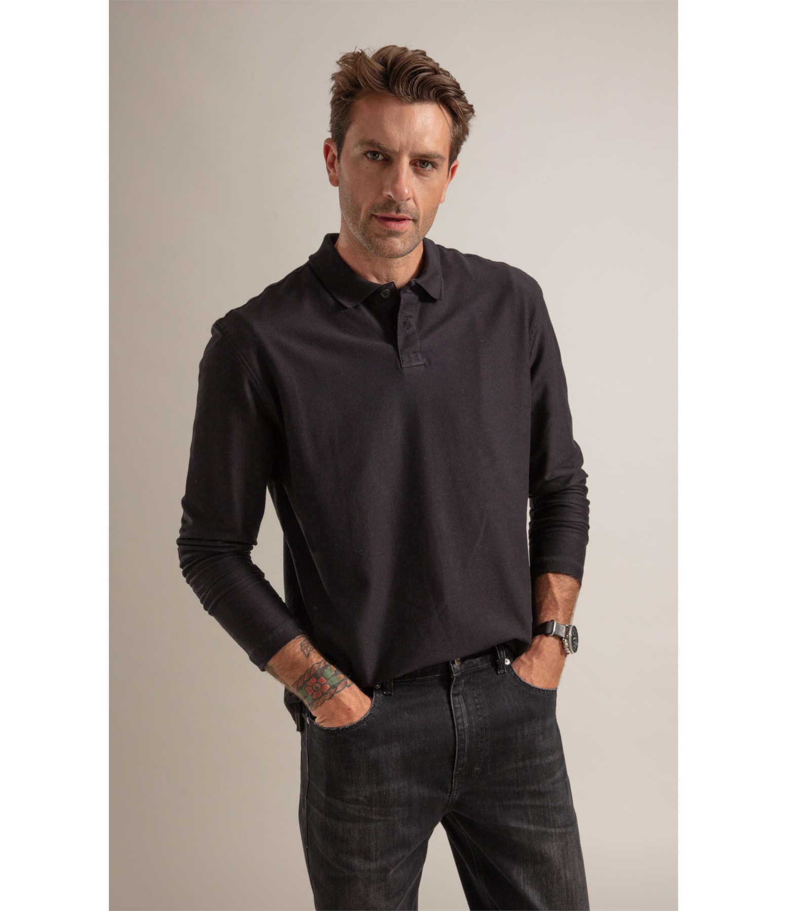 Polo Gothan Ml Preto