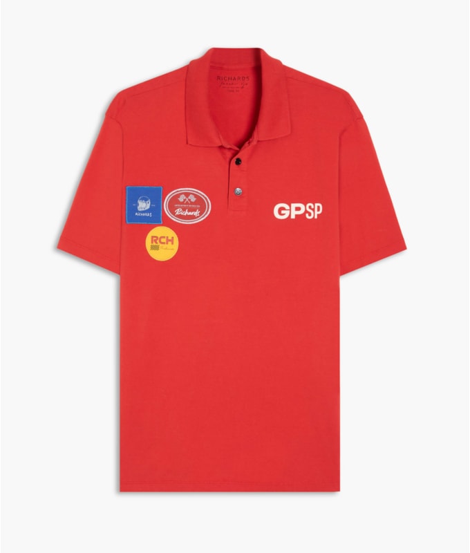 Polo Gp Convidados Gd Vermelho Vivo