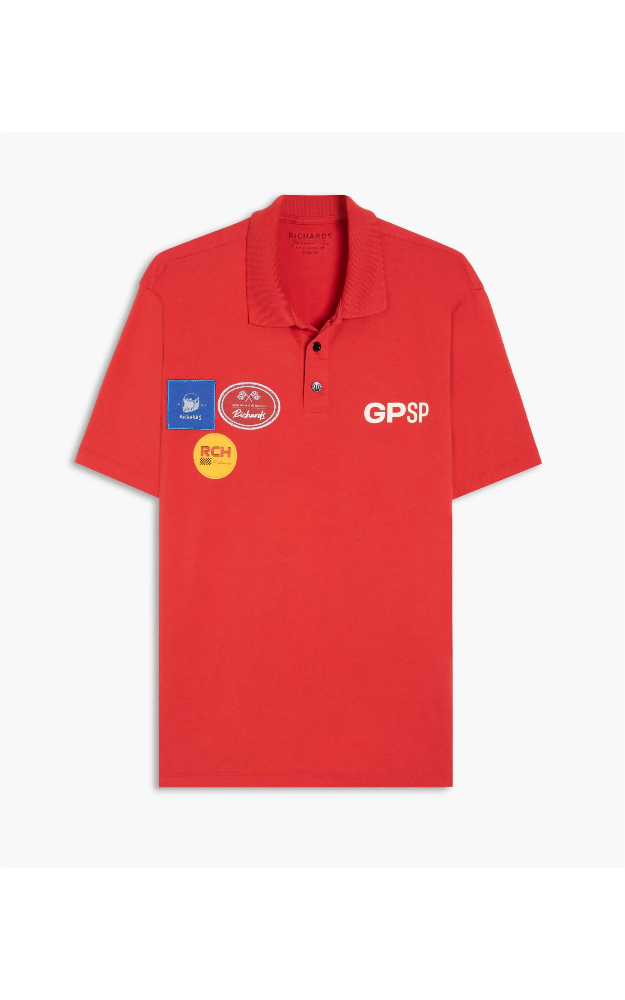 Polo Gp Convidados Gd Vermelho Vivo