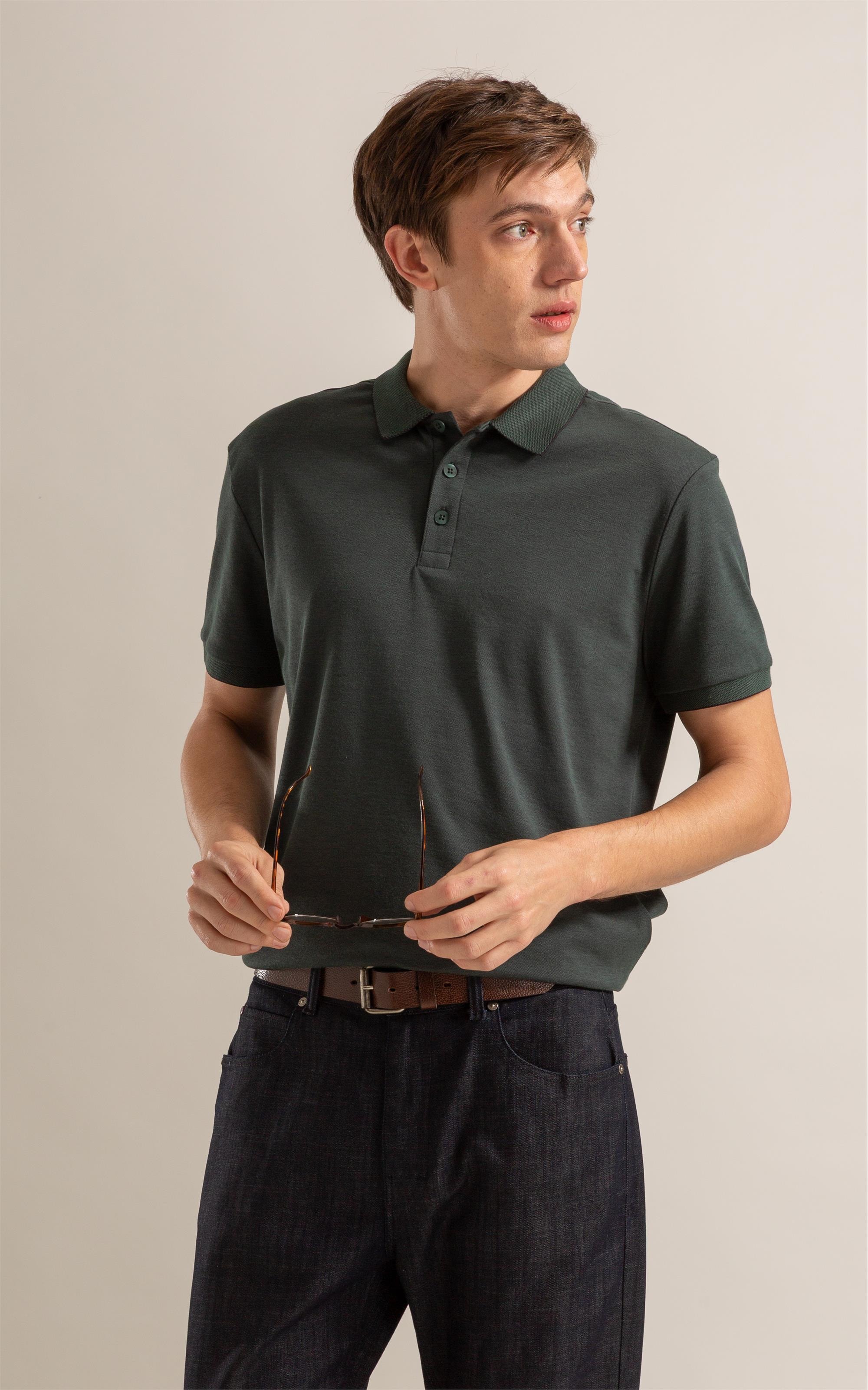 Polo Interlock Pima Floresta