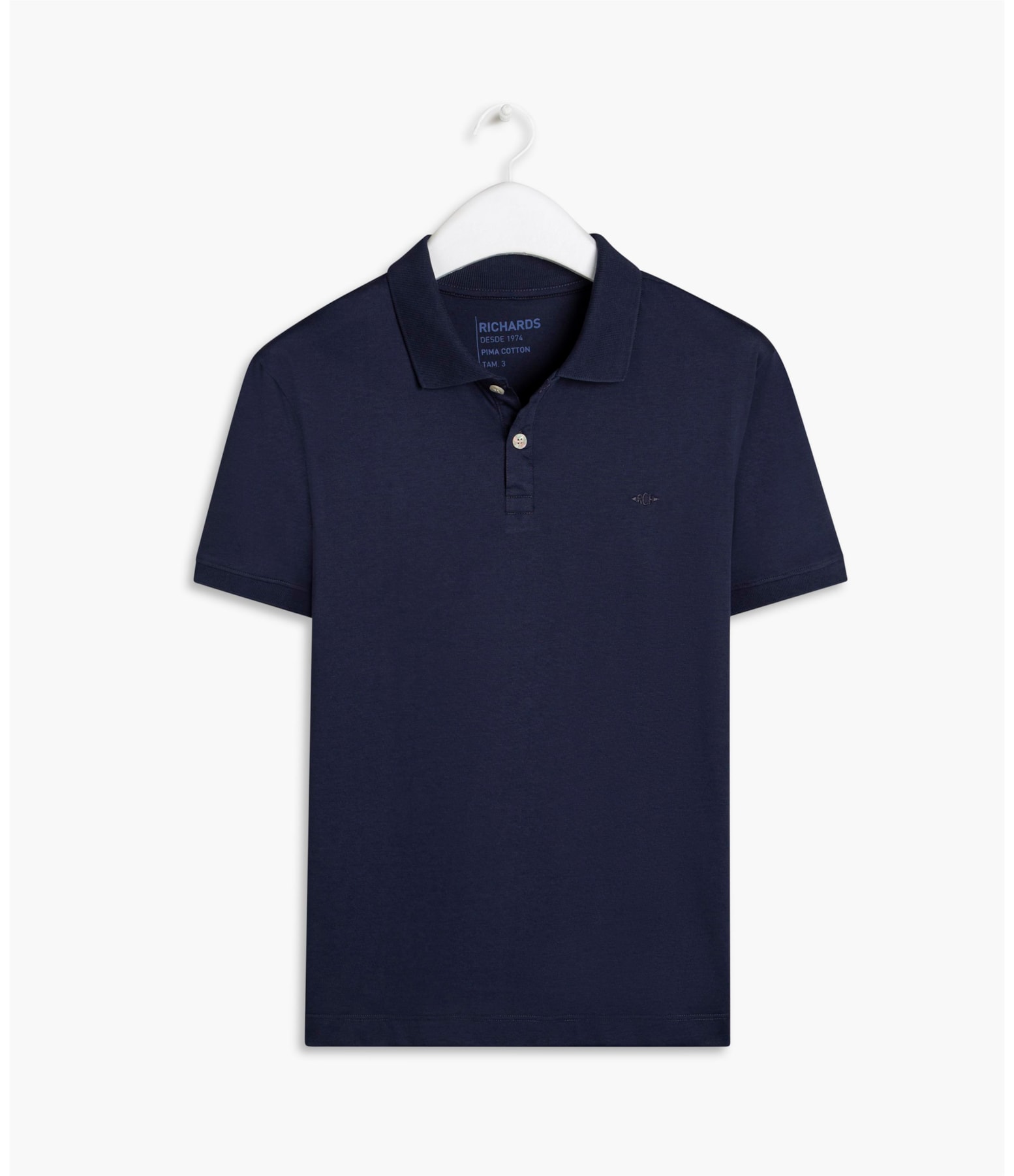 Polo Jersey Pima  Azul Marinho
