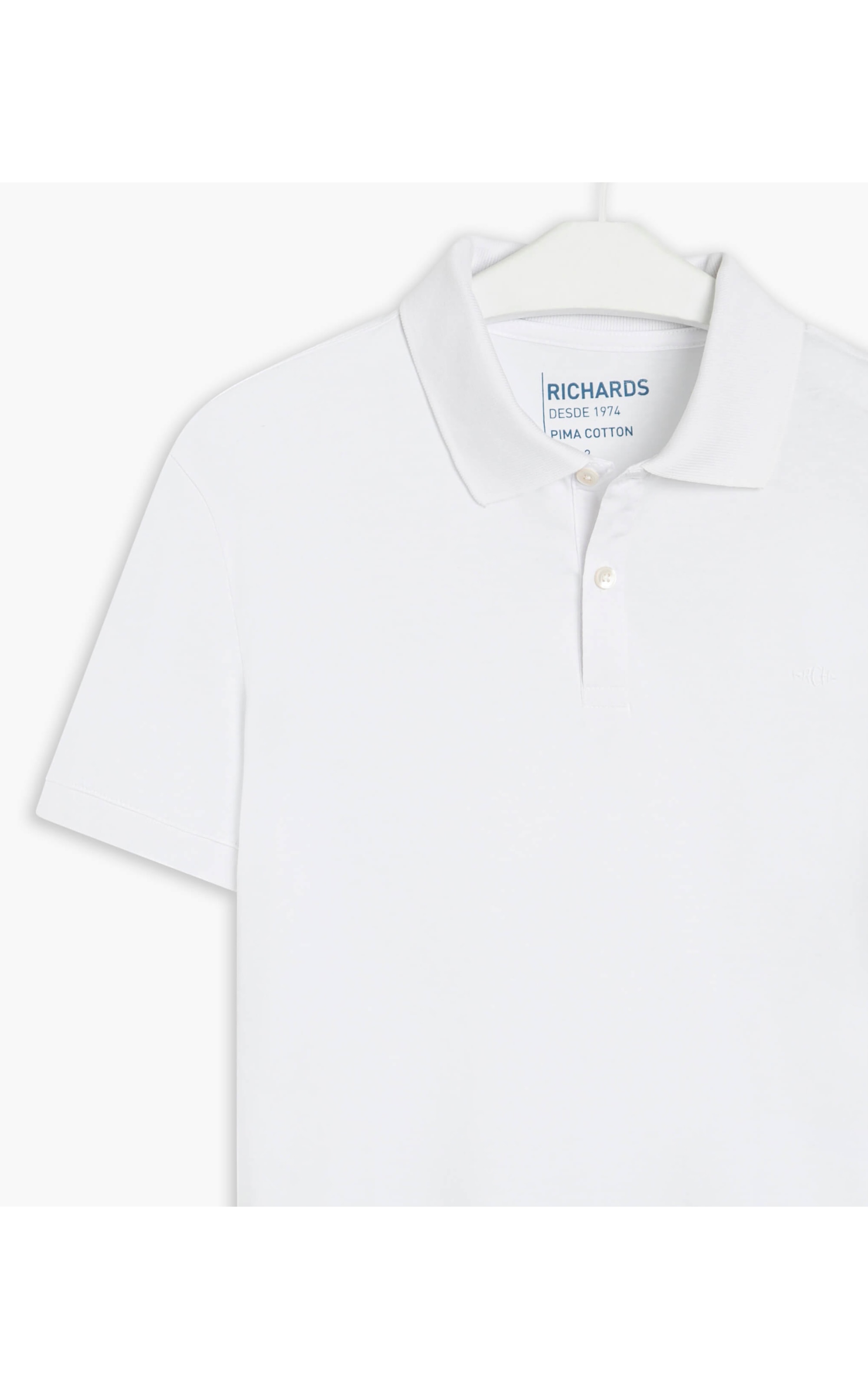Polo Jersey Pima  Branco