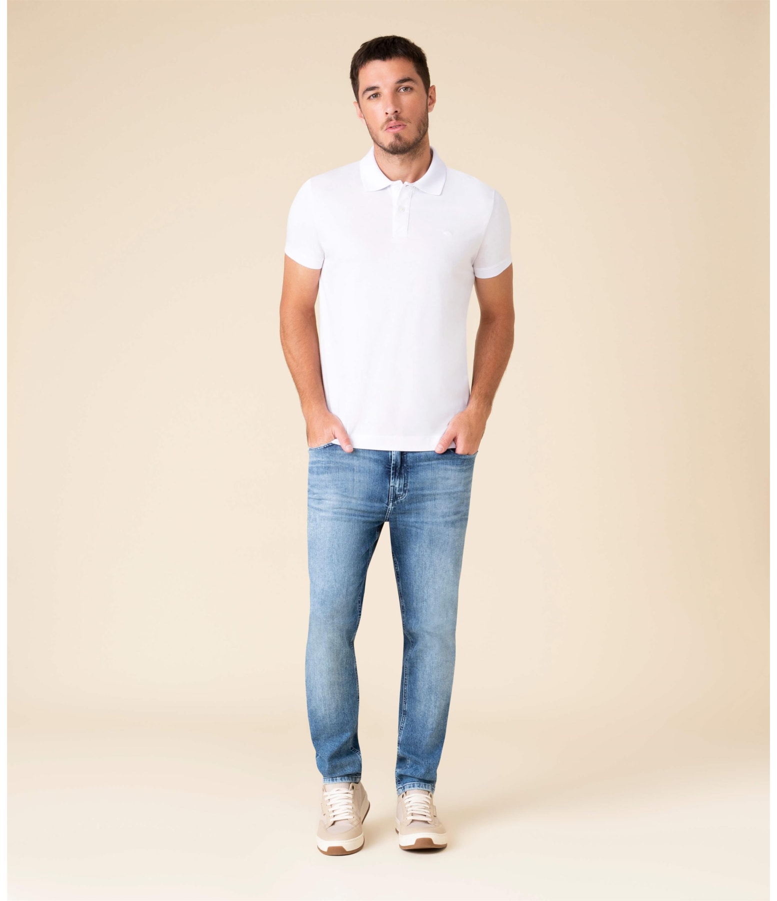 Polo Jersey Pima Branco
