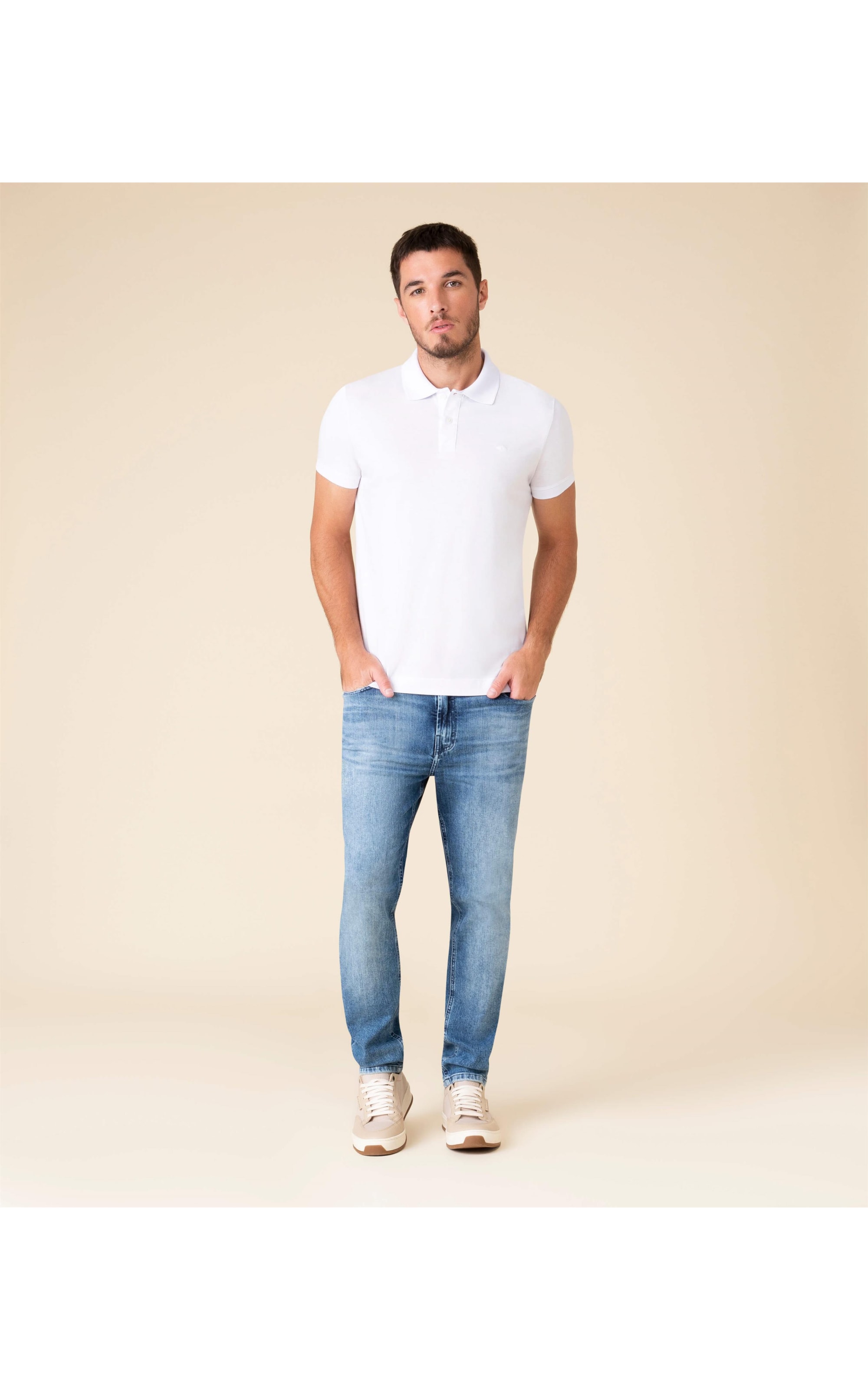 Polo Jersey Pima Branco
