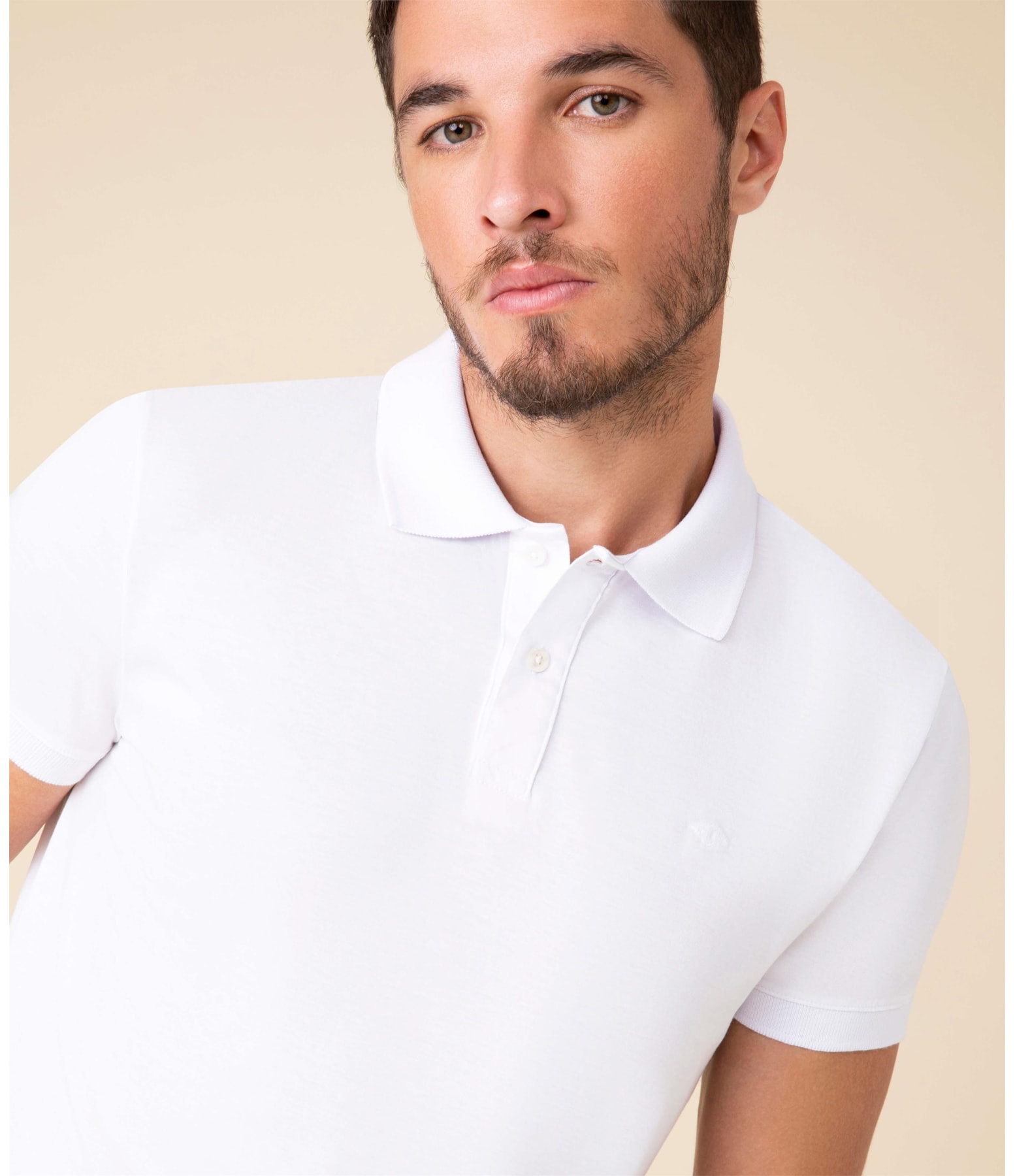 Polo Jersey Pima Branco