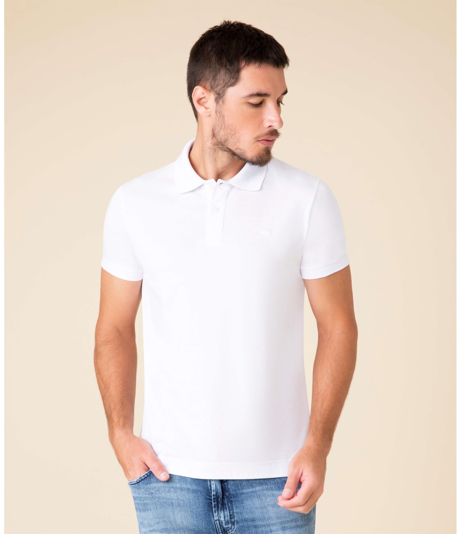Polo Jersey Pima Branco