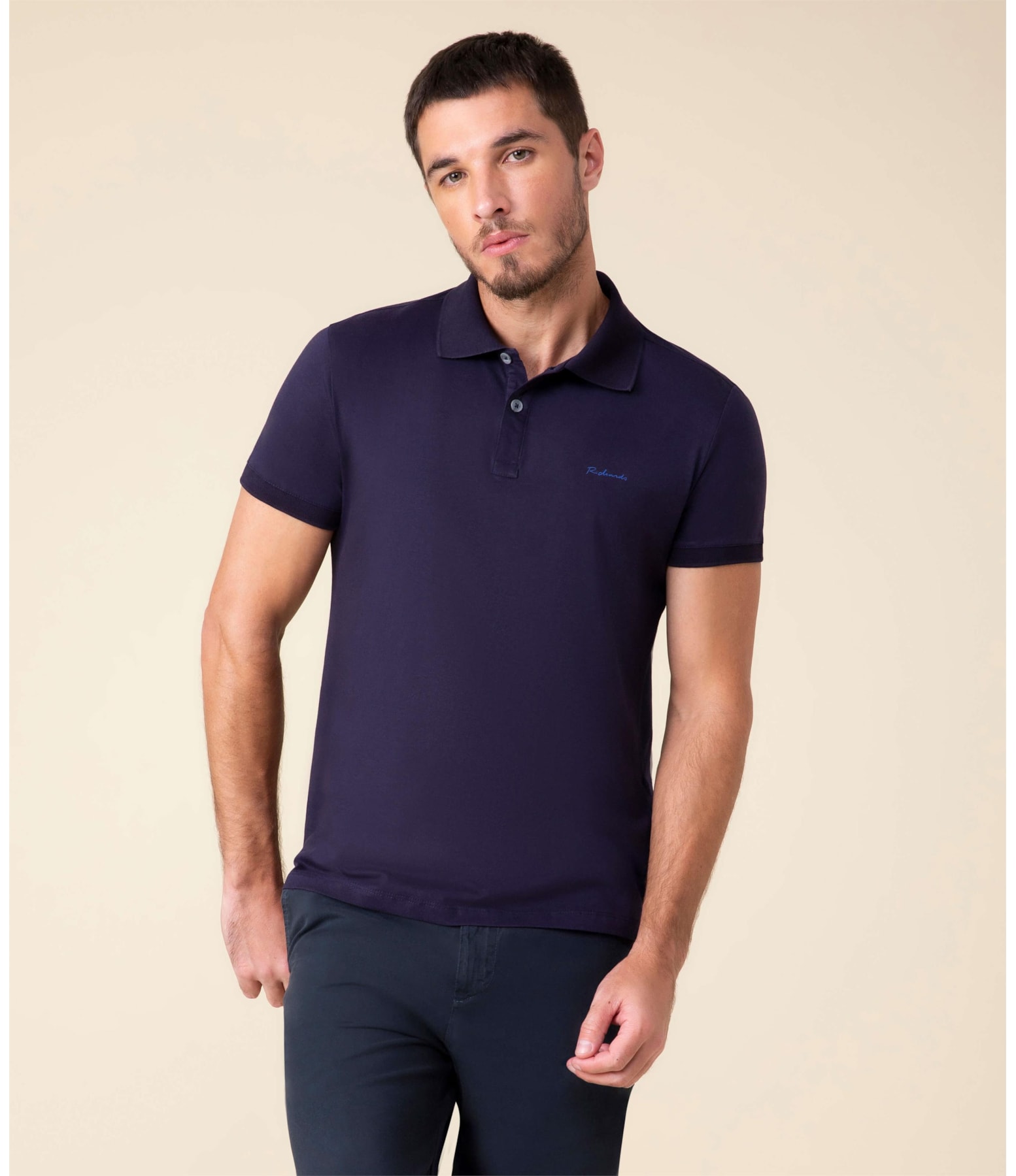 Polo Jersey Pima  Dark Navy