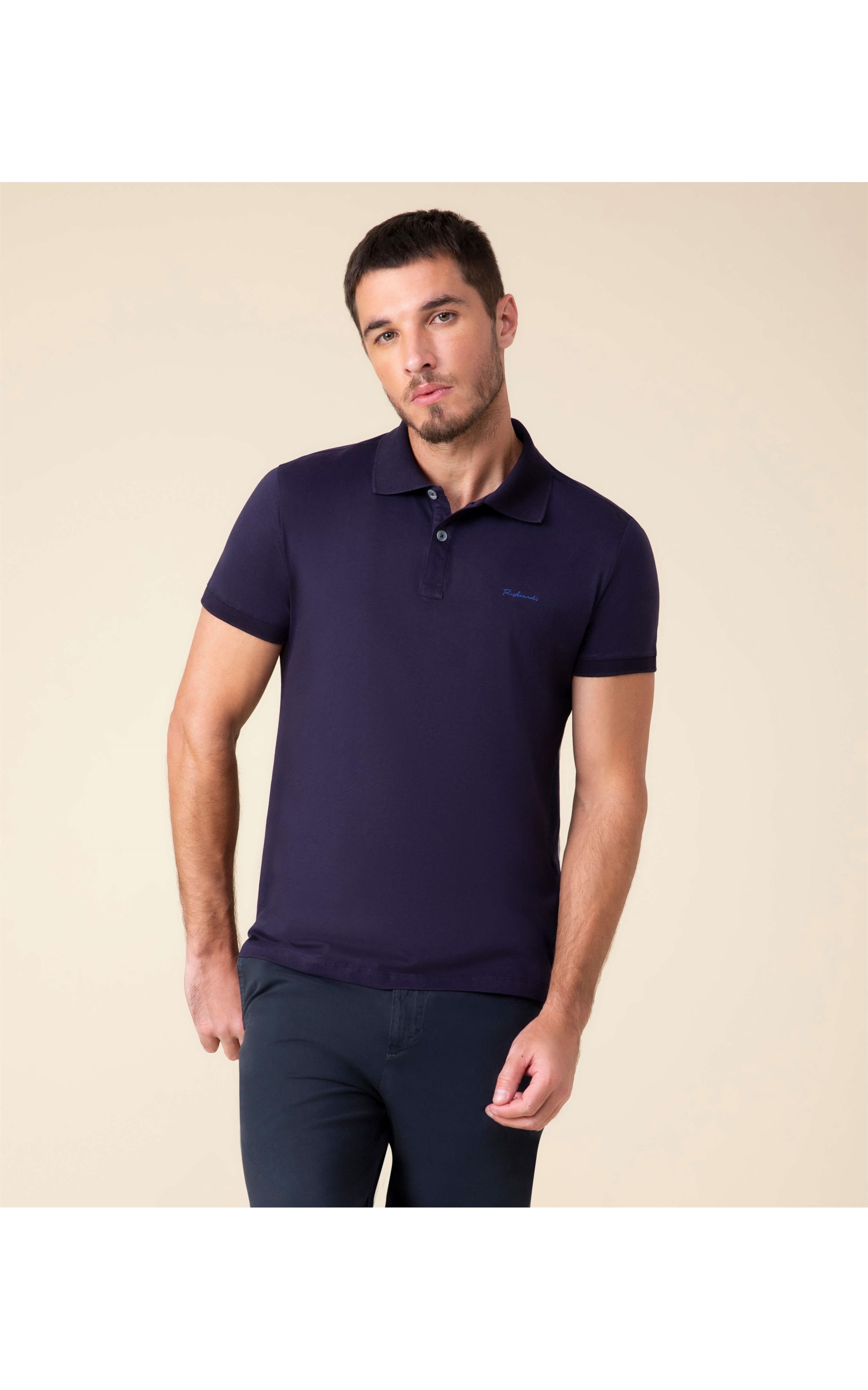 Polo Jersey Pima  Dark Navy