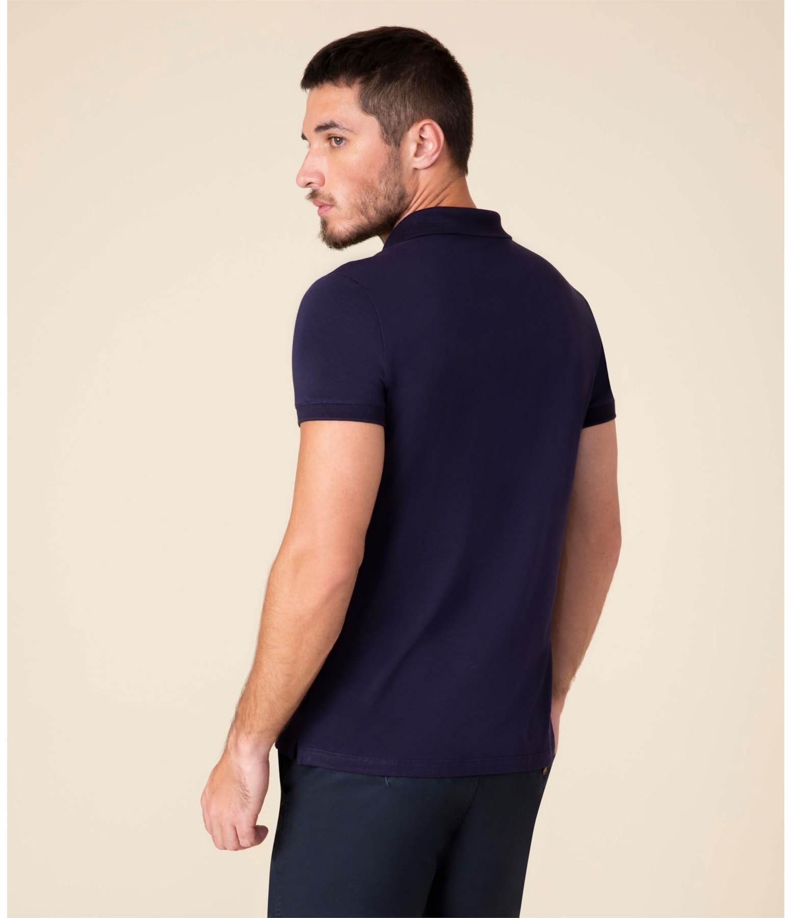 Polo Jersey Pima  Dark Navy
