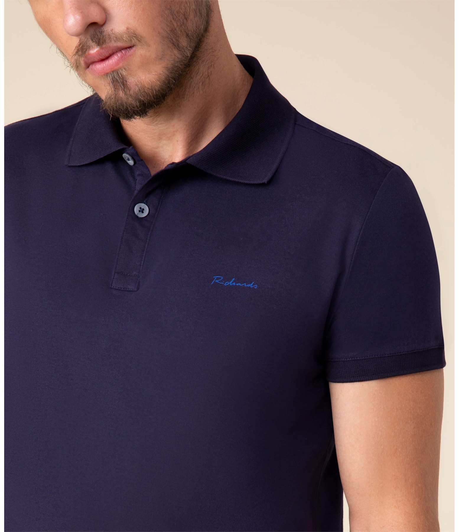 Polo Jersey Pima  Dark Navy
