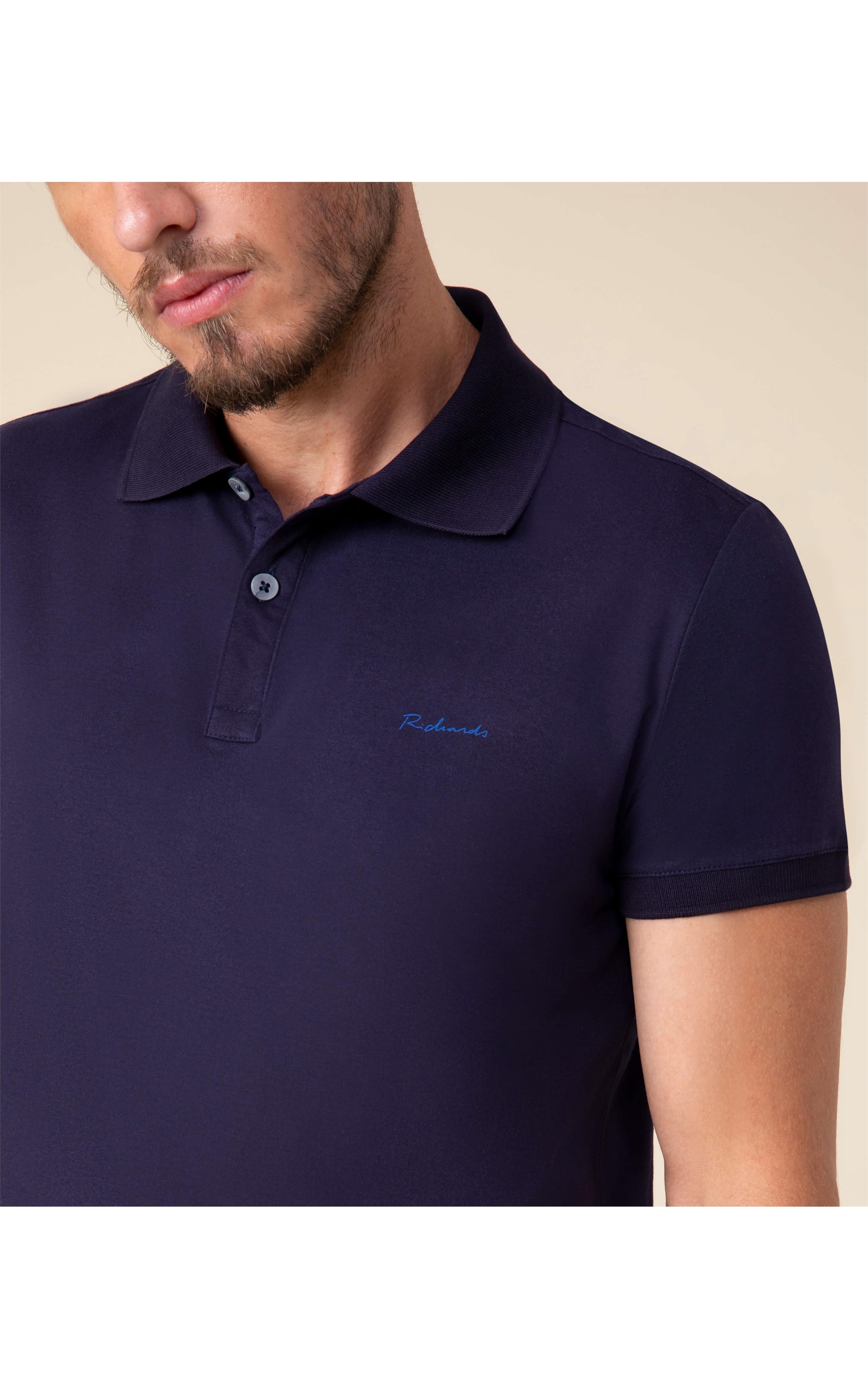 Polo Jersey Pima  Dark Navy