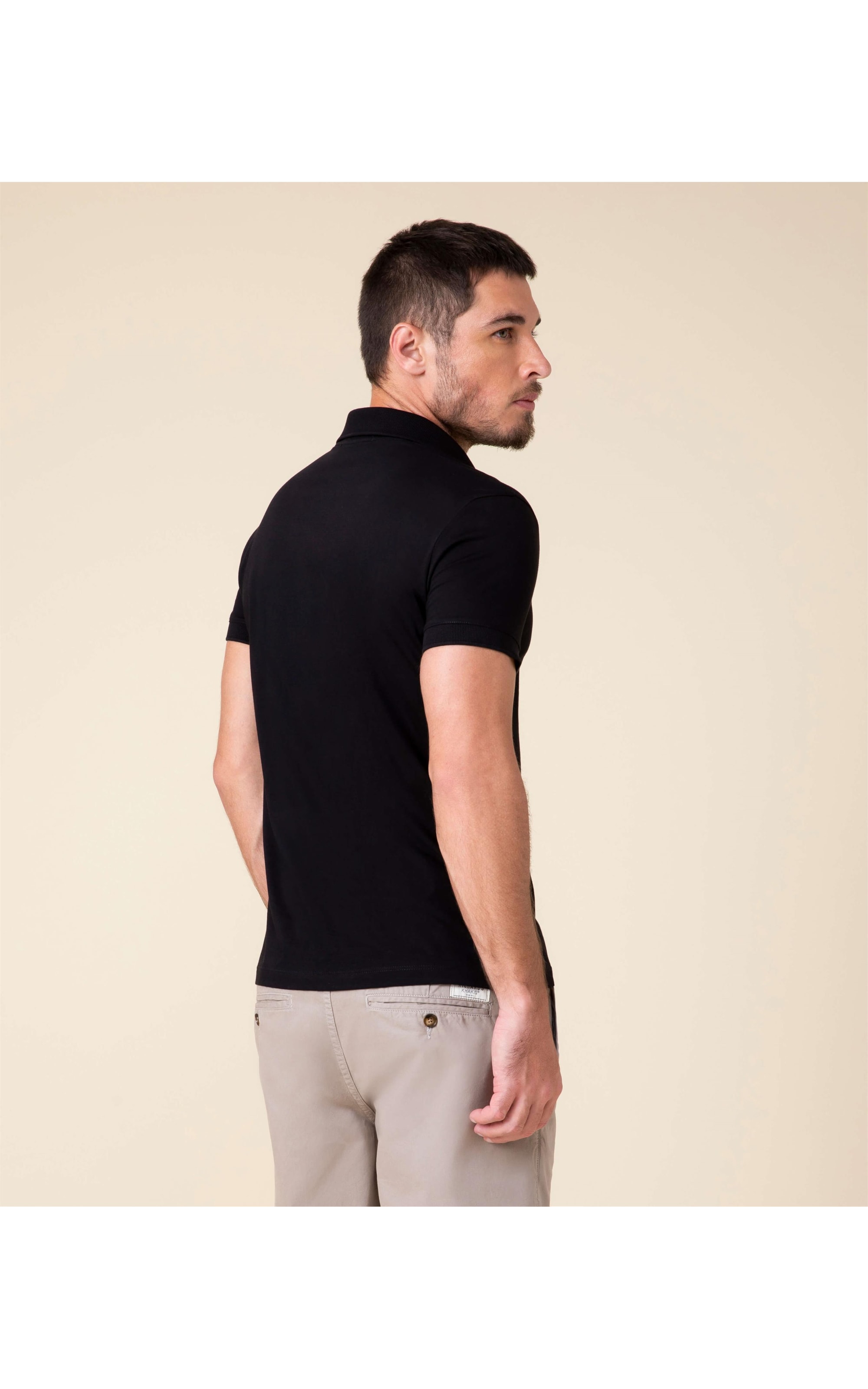 Polo Jersey Pima  Preto