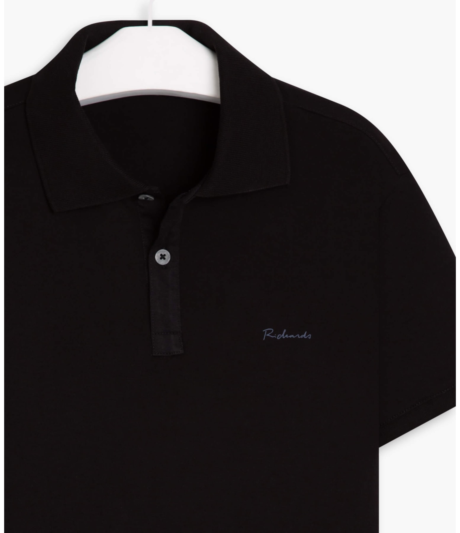 Polo Jersey Pima  Preto