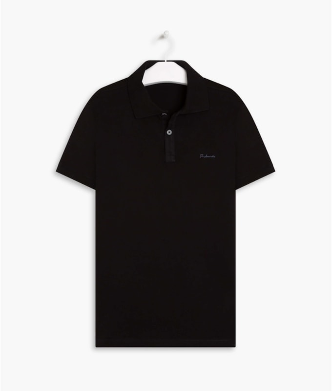 Polo Jersey Pima  Preto