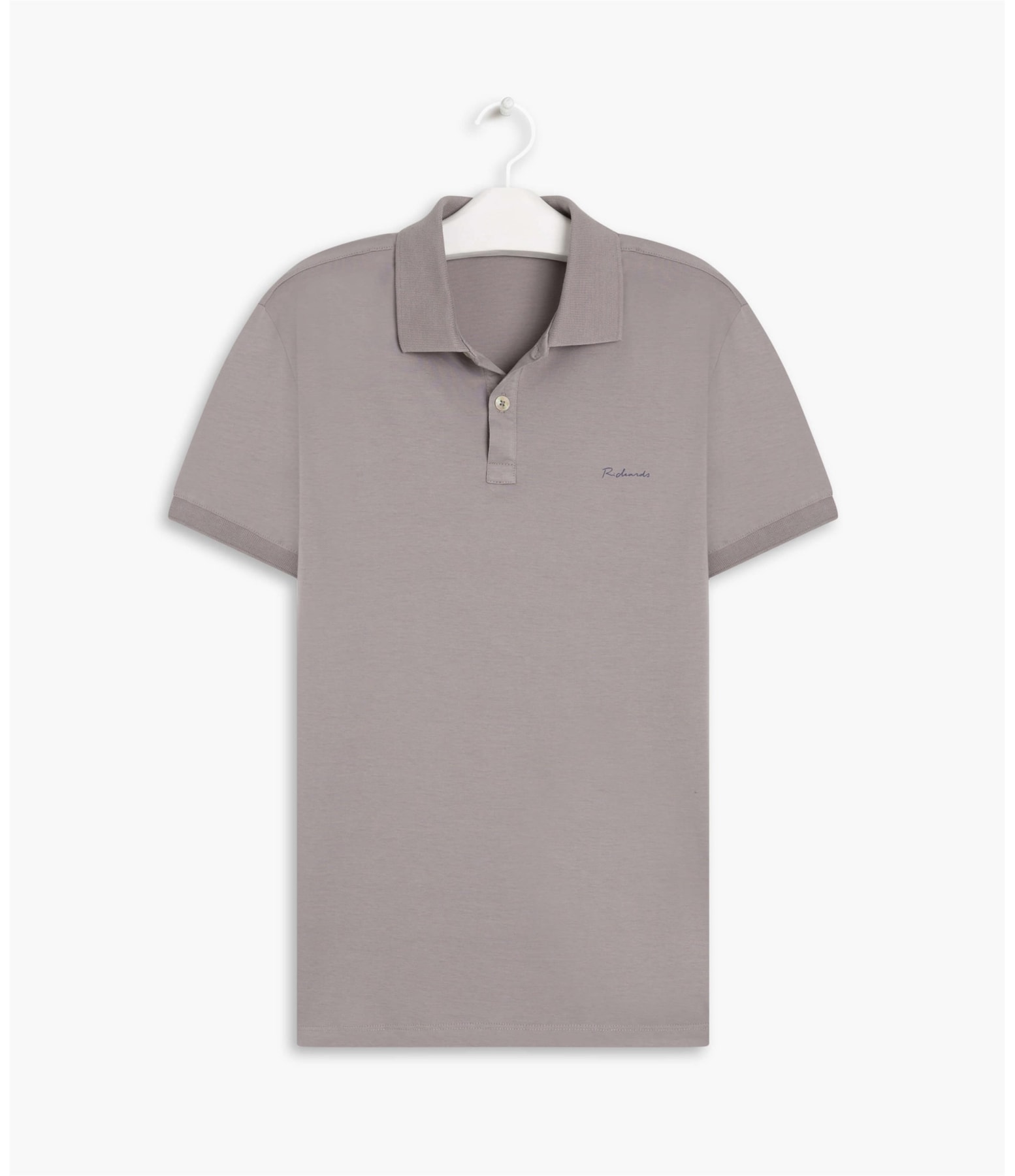 Polo Jersey Pima Silver Gray