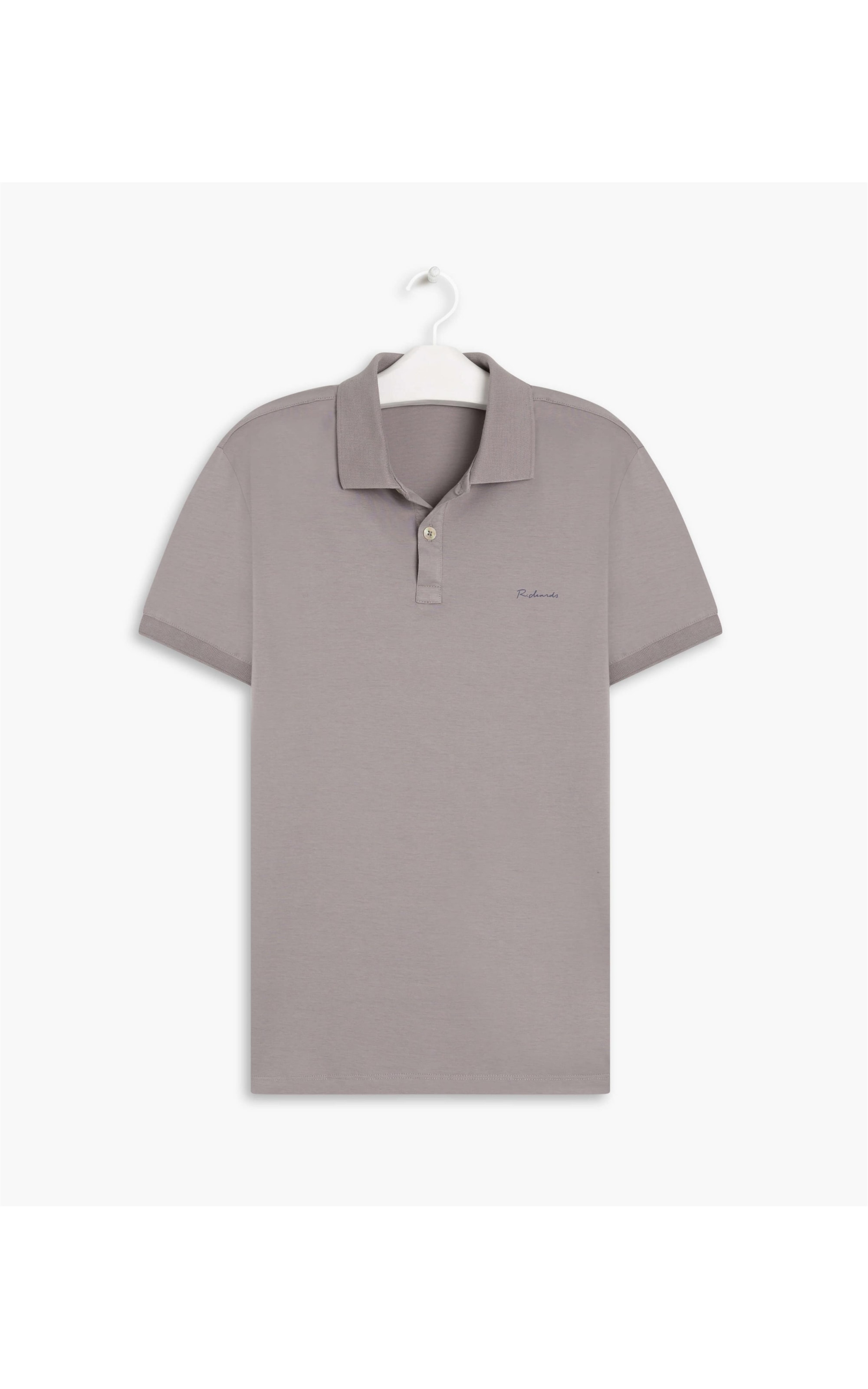Polo Jersey Pima Silver Gray